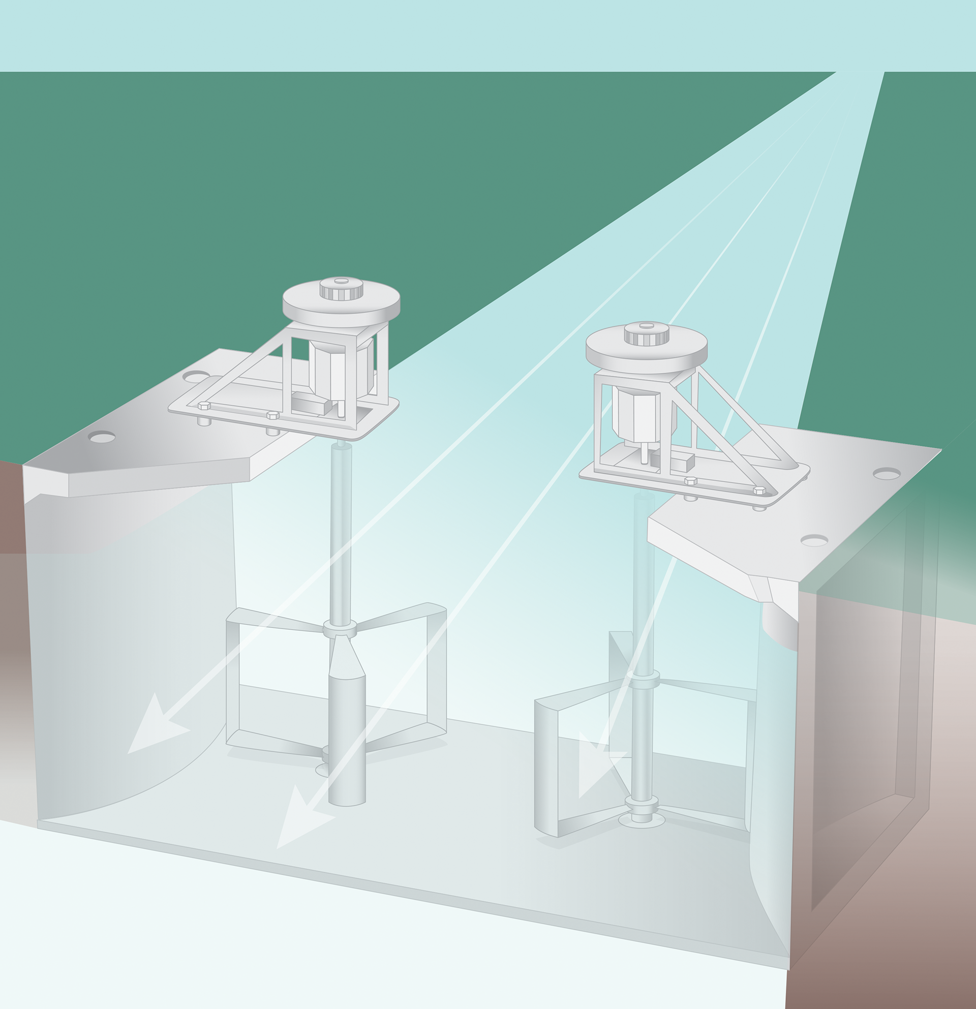 Shark Turbine Dam Illustration
