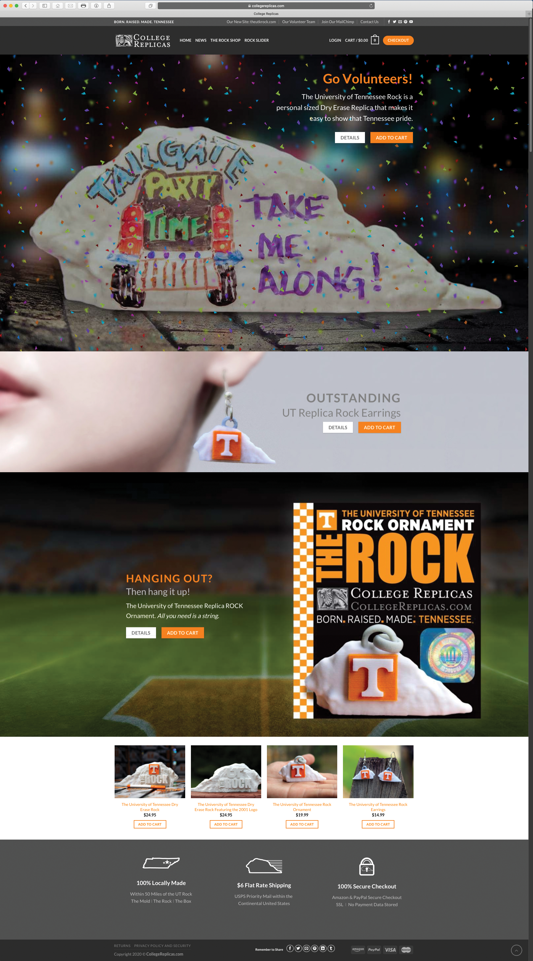 Collegereplicas.com -website screen capture.