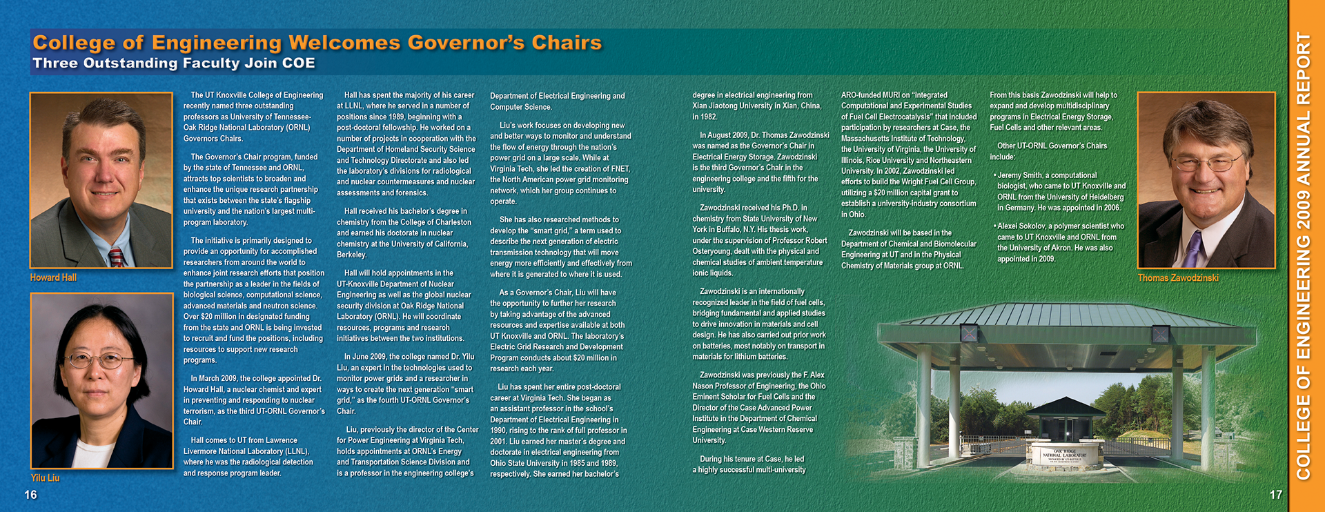 University of Tennessee College of Engineering Annual Report 2009. p16-17