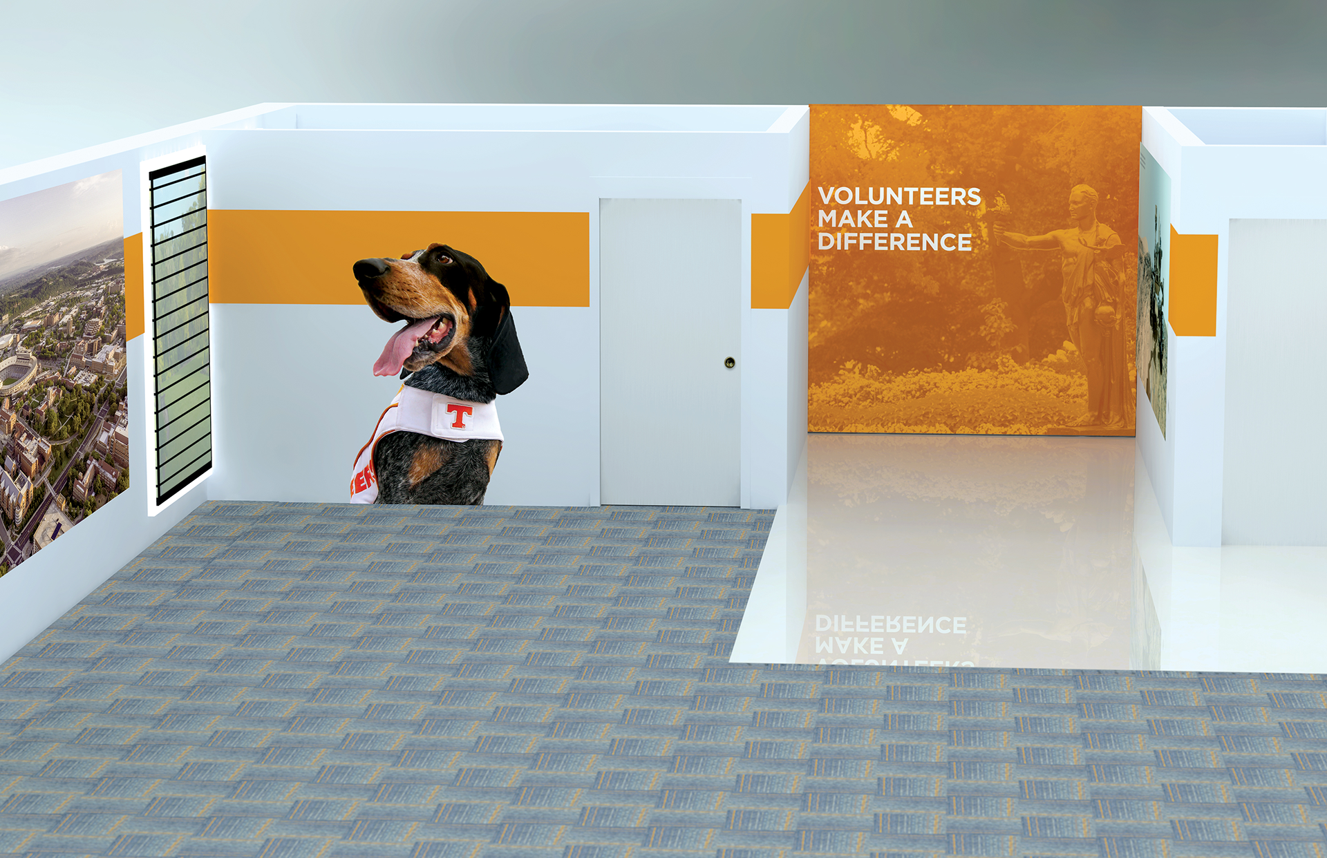 UTSI Environmental Branding 3d Render
