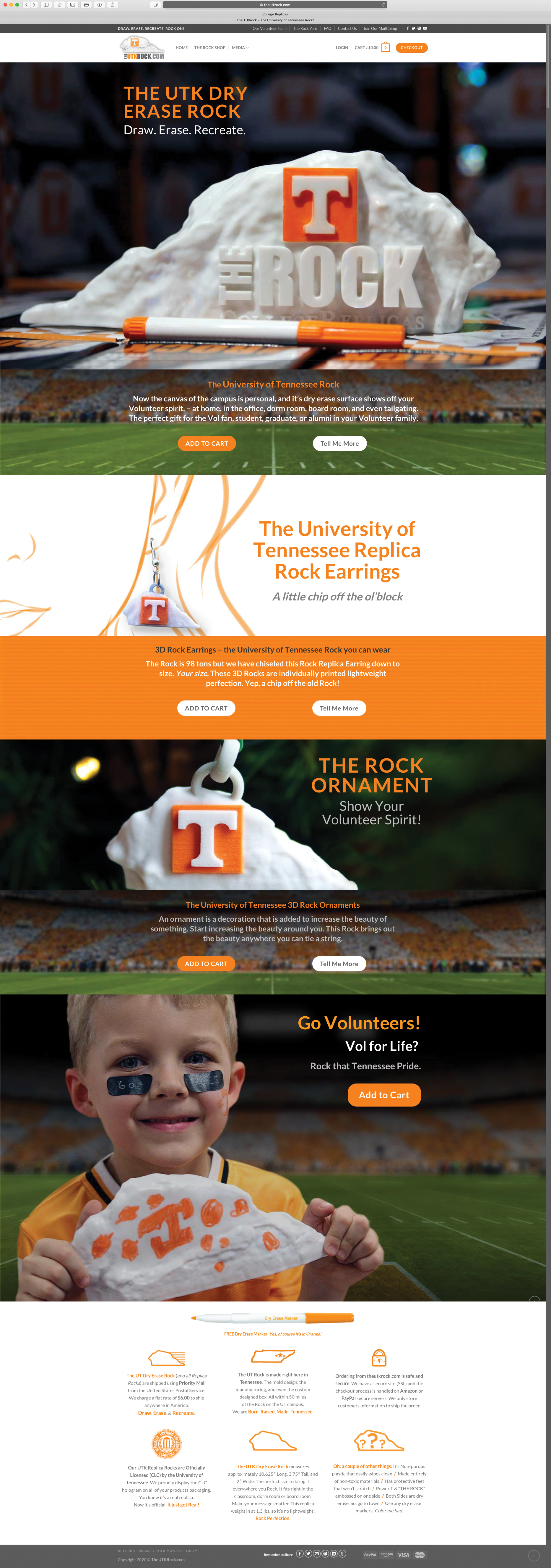 theutkrock.com -website screen capture.