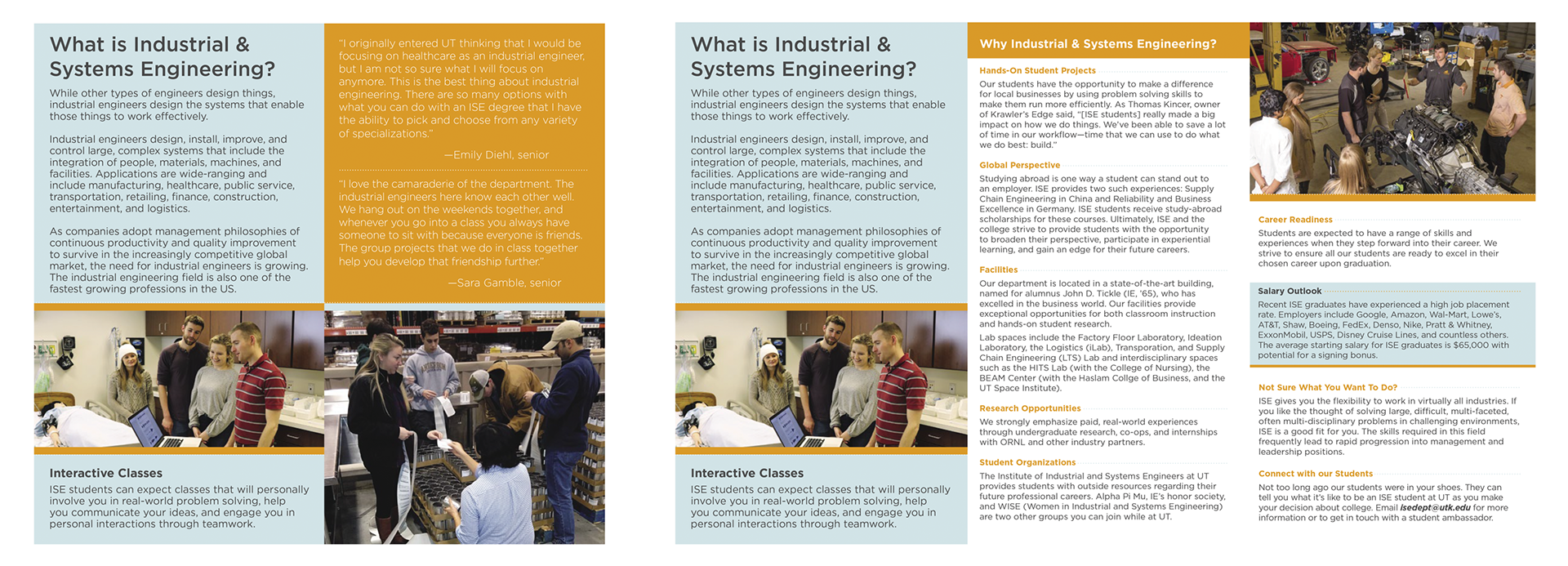 Industrial & Systems Engineering Brochure