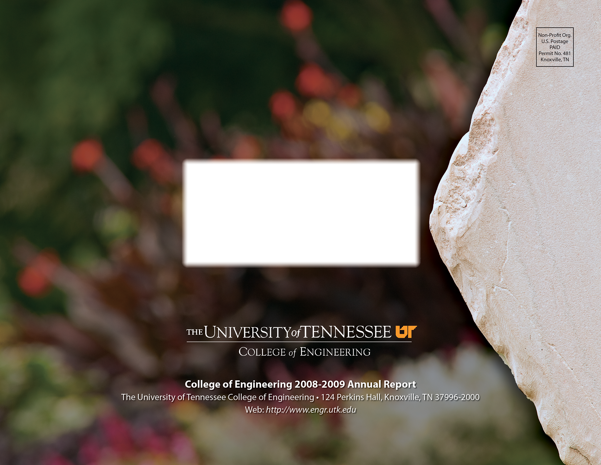 University of Tennessee College of Engineering Annual Report 2009. Back Cover