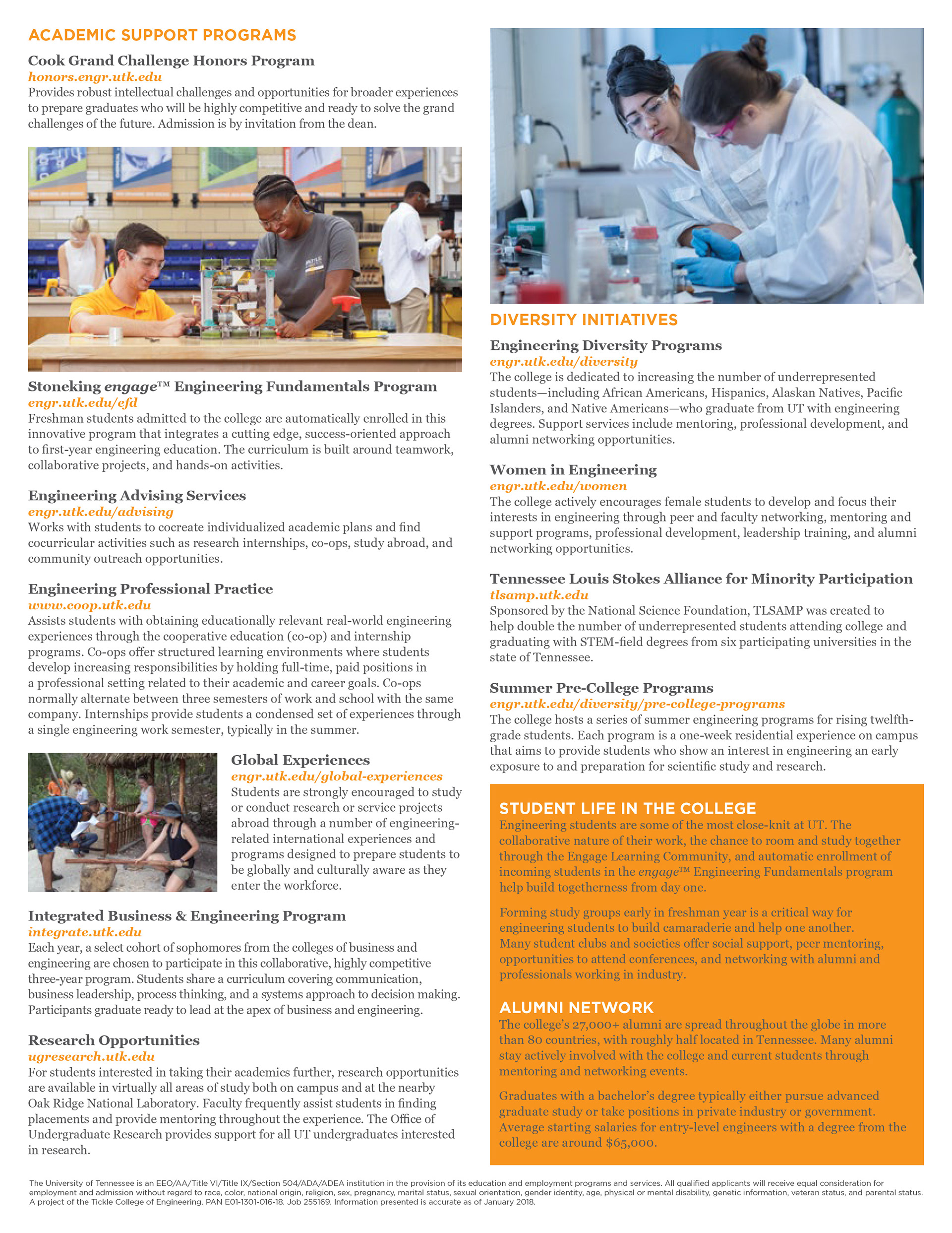 TCOE Undergrad Fact Sheet B