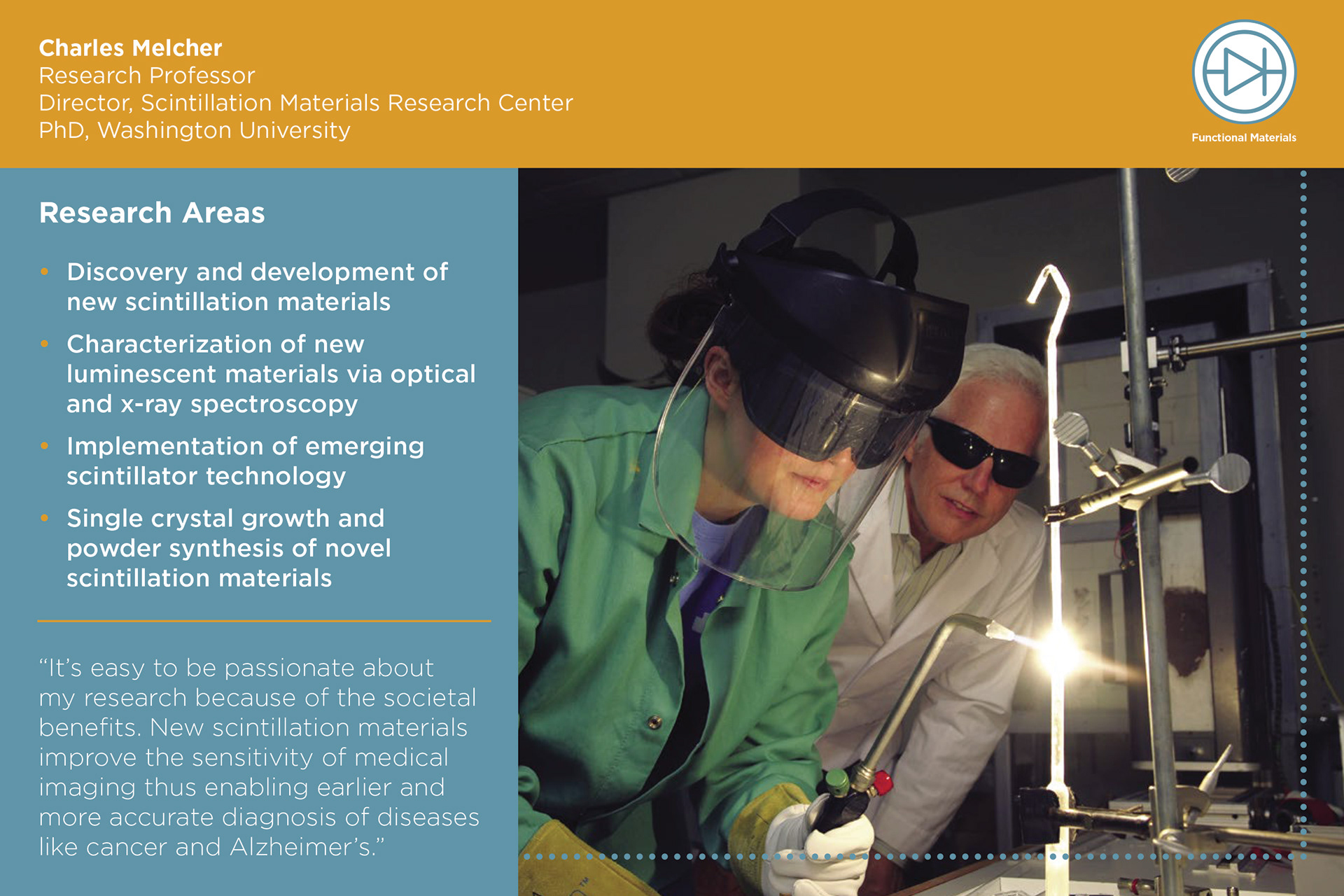 Material Science & Engineering Recruitment Packet Postcard Example