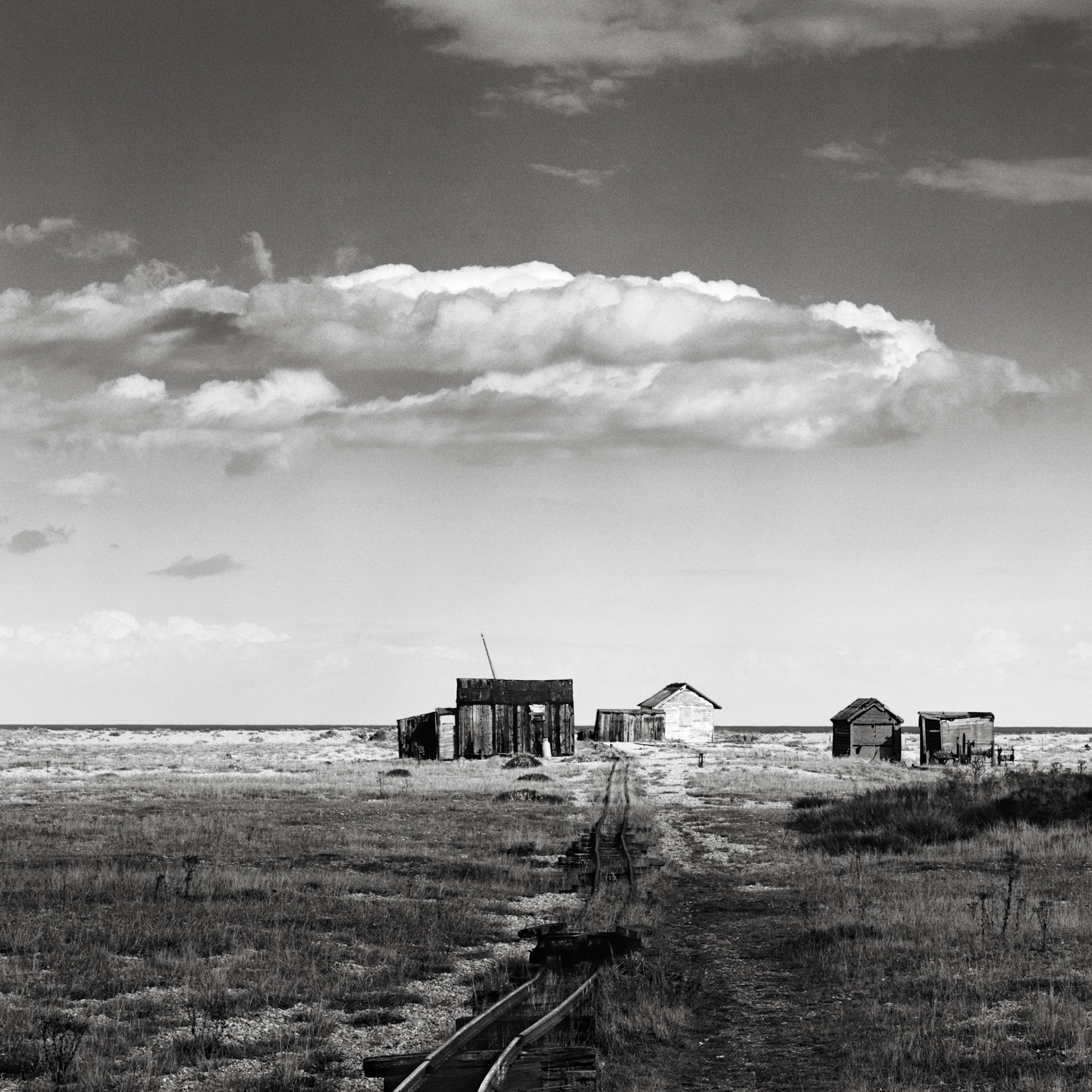Train and Houses in dungeness
