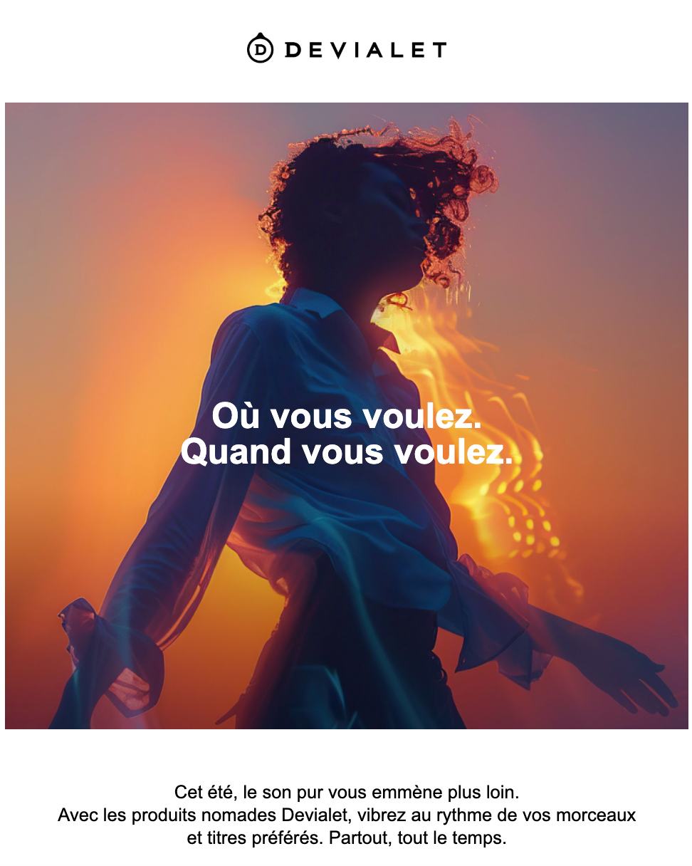 Le son signature Devialet. À emporter • Newsletter