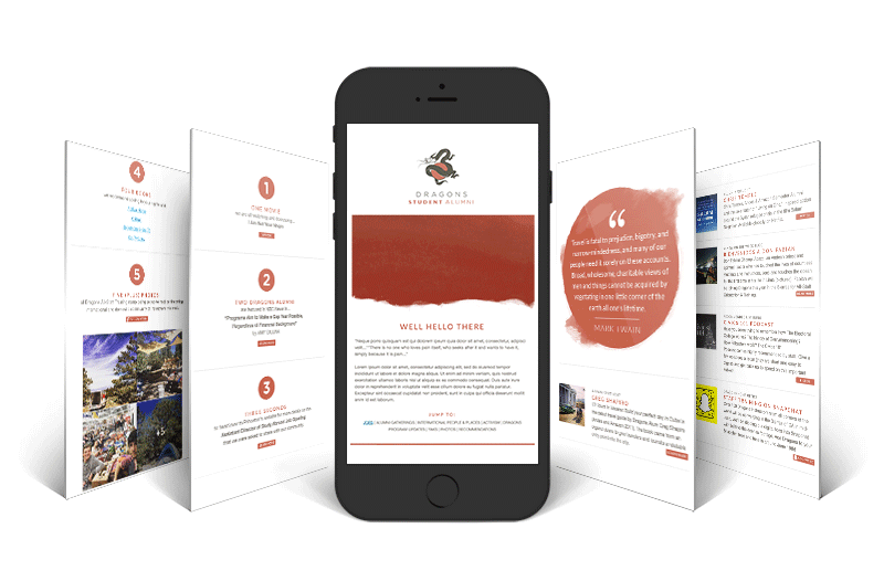 Sample responsive email campaign with animated header image.