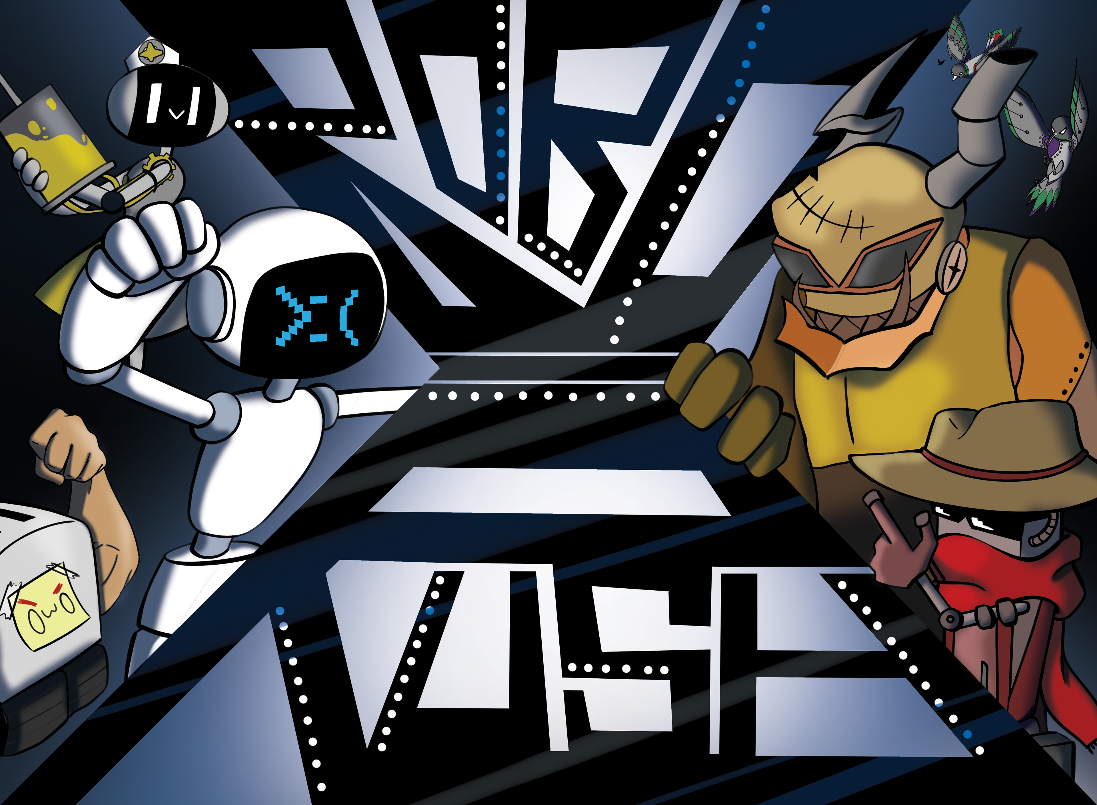 Illustrated in Adobe Photoshop