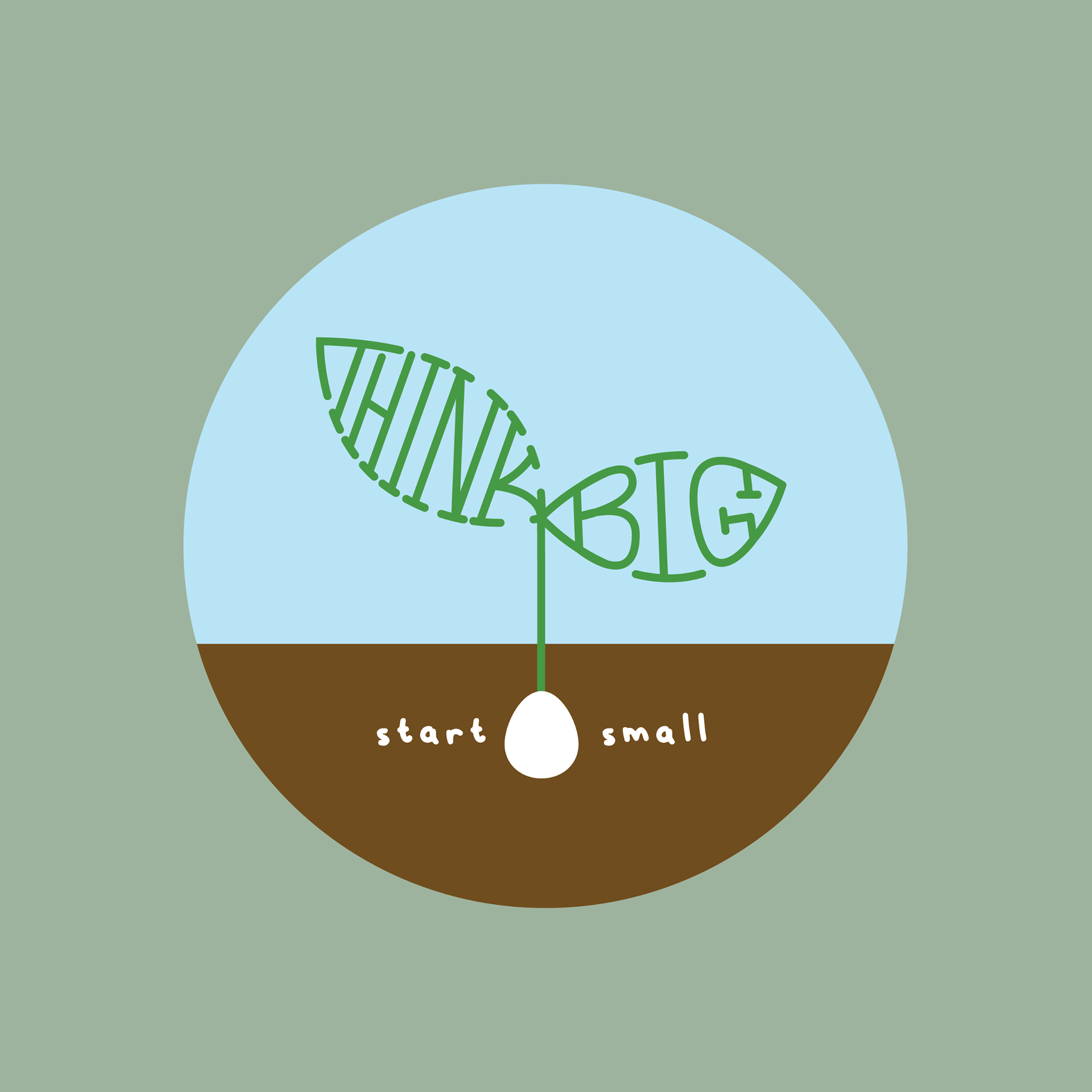 Think Big, Start Small Nonprofit | 2022 | Made for SkillsUSA state competition; 2nd place