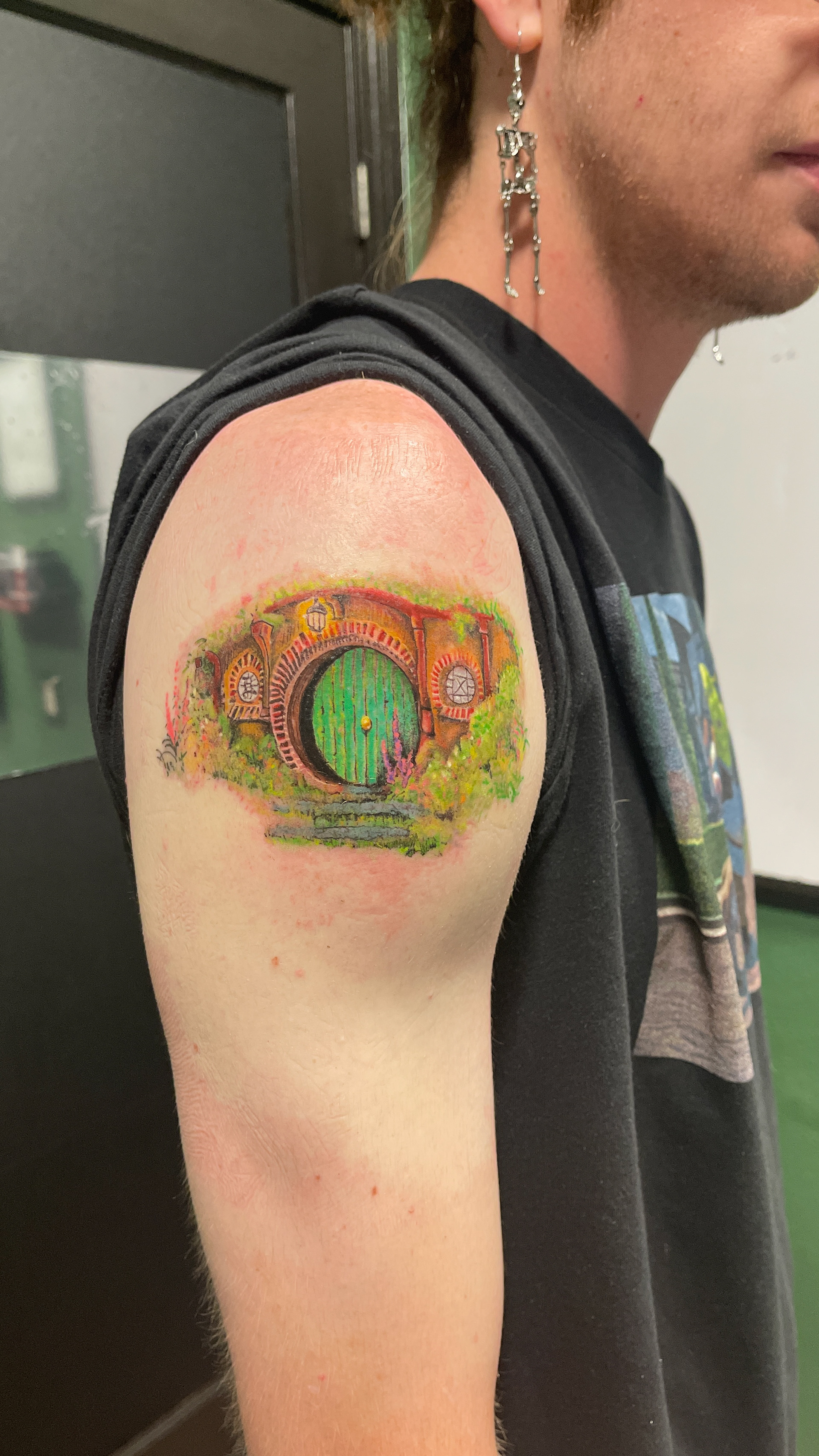 Lord of the Rings Tattoo of a Hobbit Hole