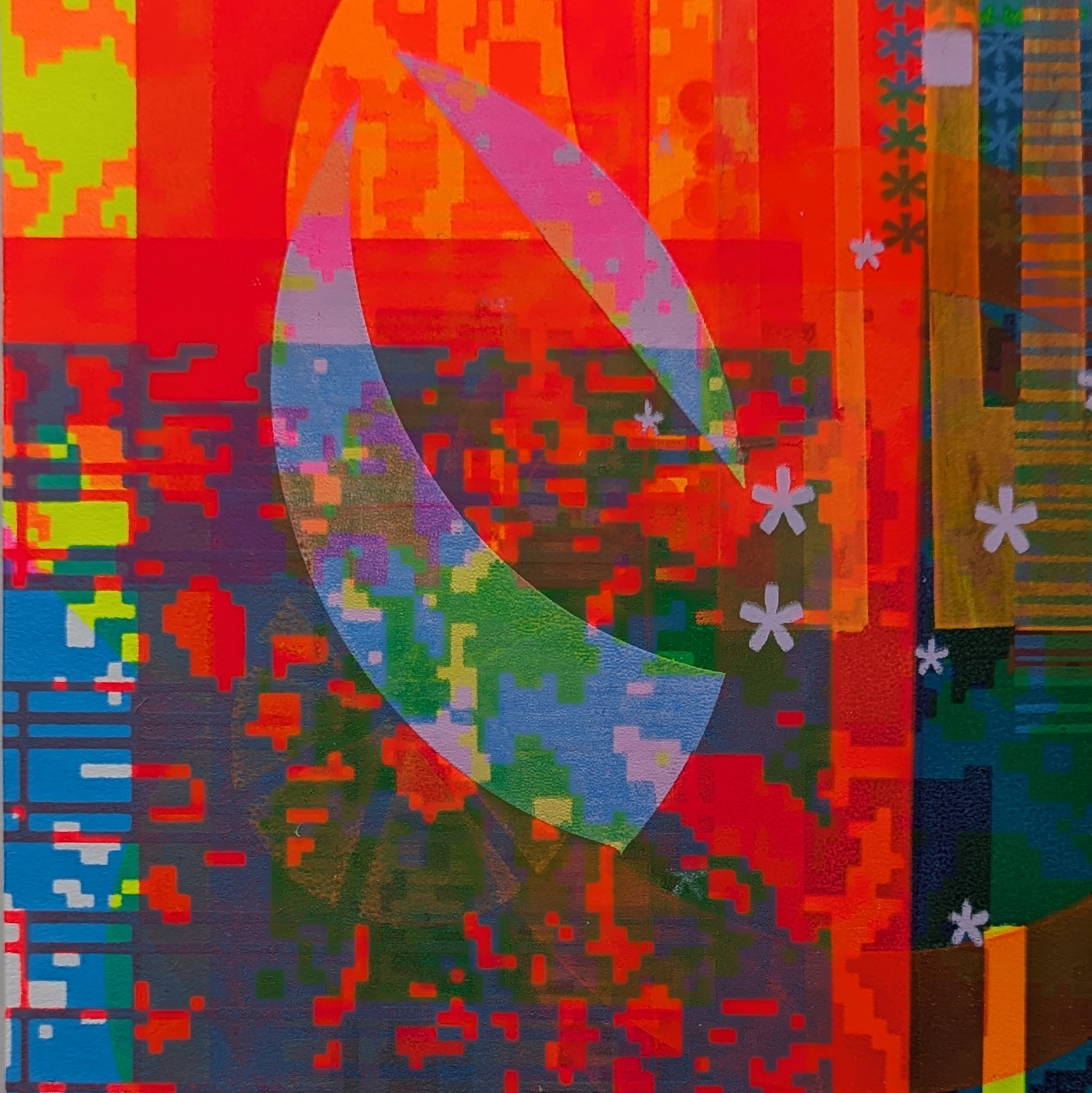 In the stars, 15cm x 15cm print mounted on wood panel, 1/1, £100