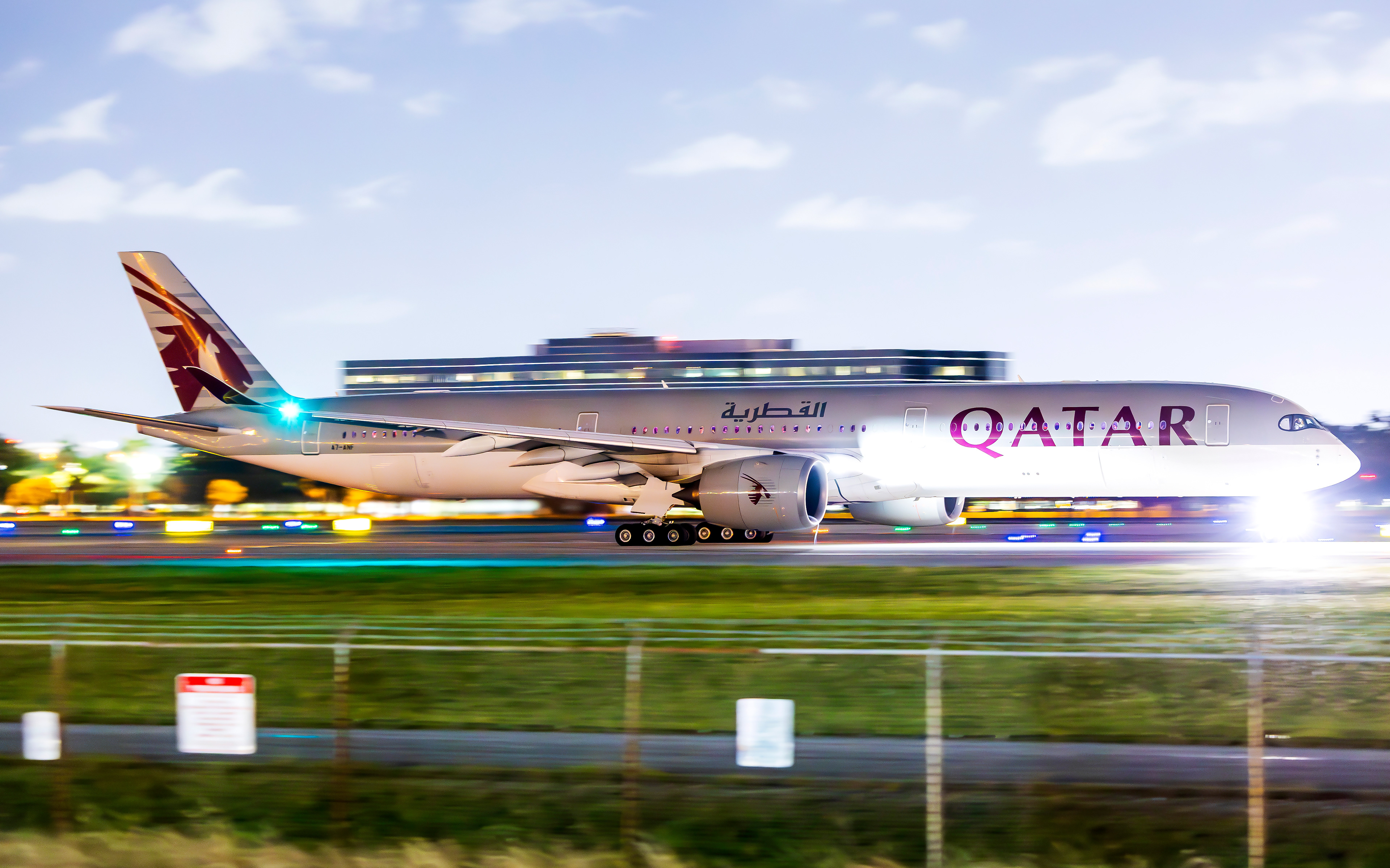 Qatar Airbus A350-1000 in Miami, FL