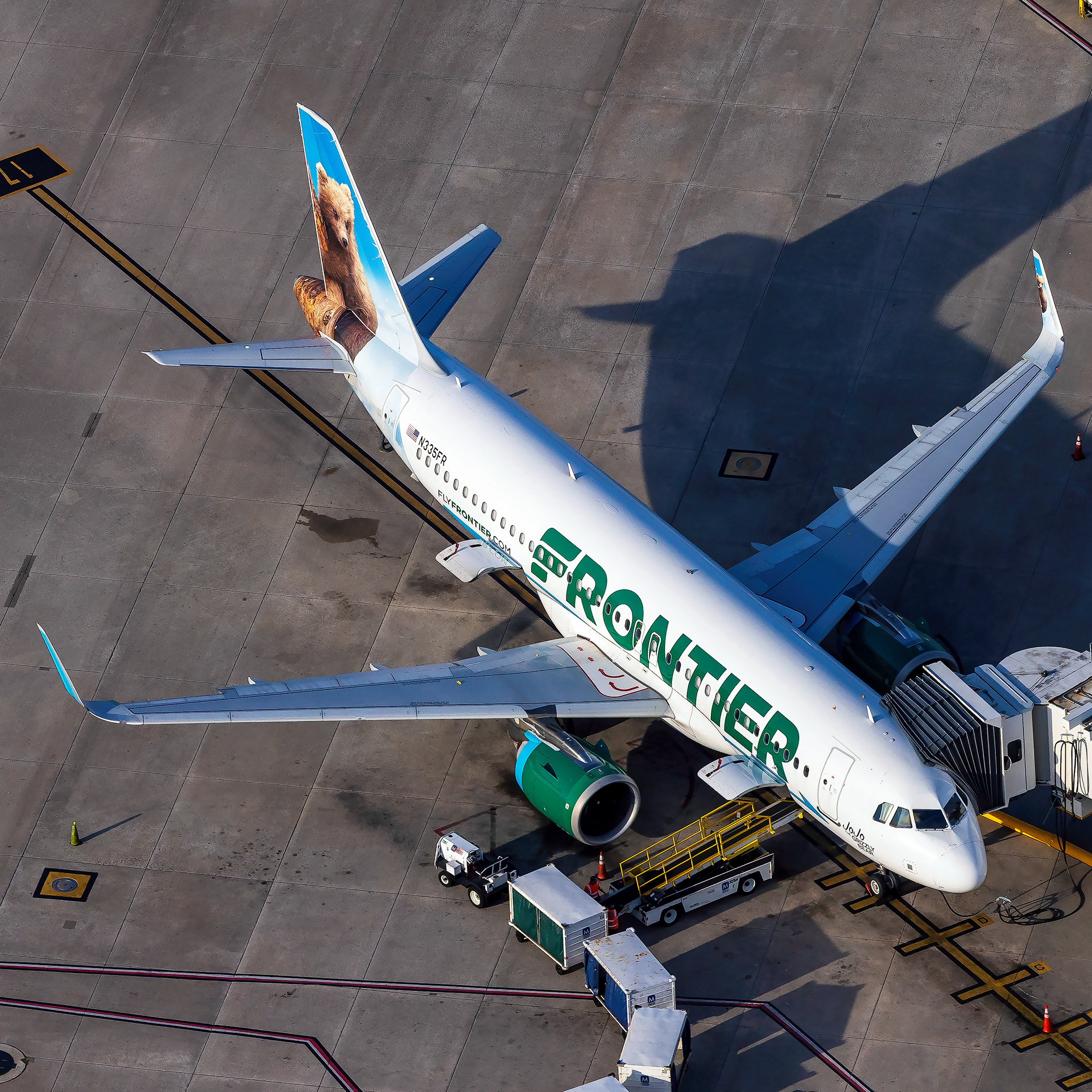 Frontier Airbus A320neo in Orlando, FL