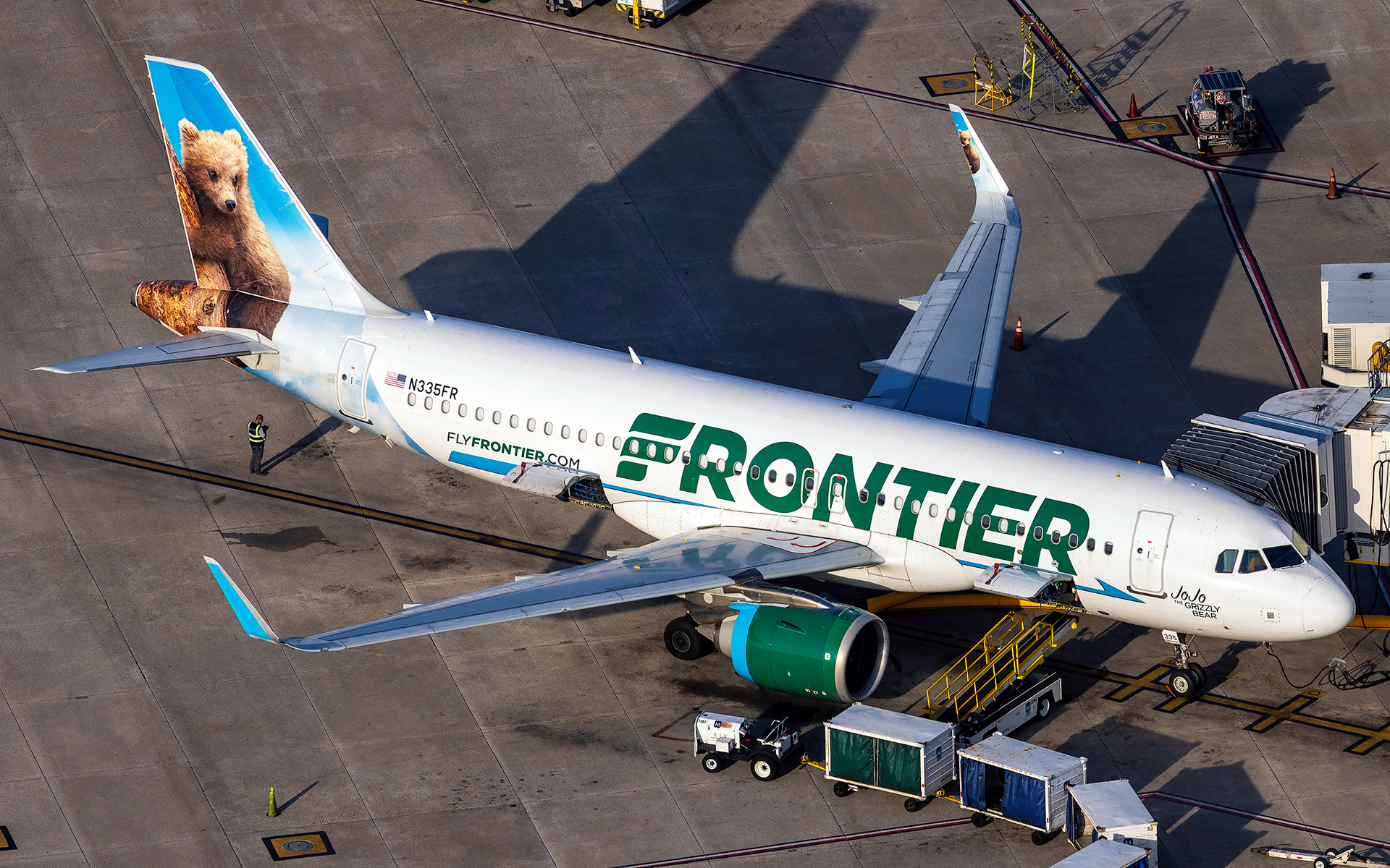 Frontier Airbus A320neo in Orlando, FL