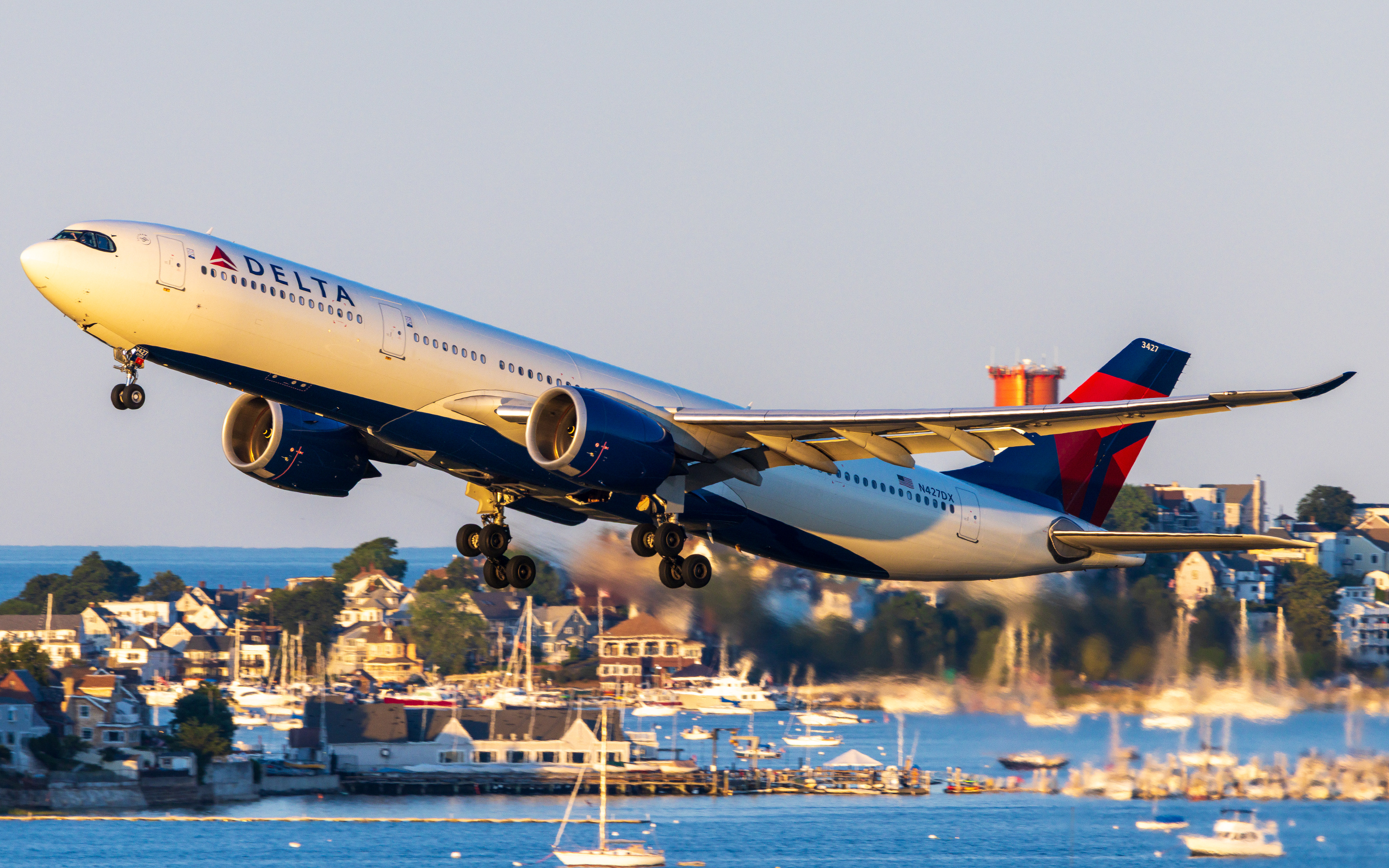 Delta Airbus A330-900neo in Boston, MA