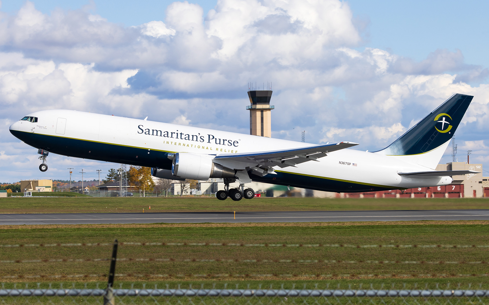 Samaritan's Purse Boeing 767-300F in Bangor, ME