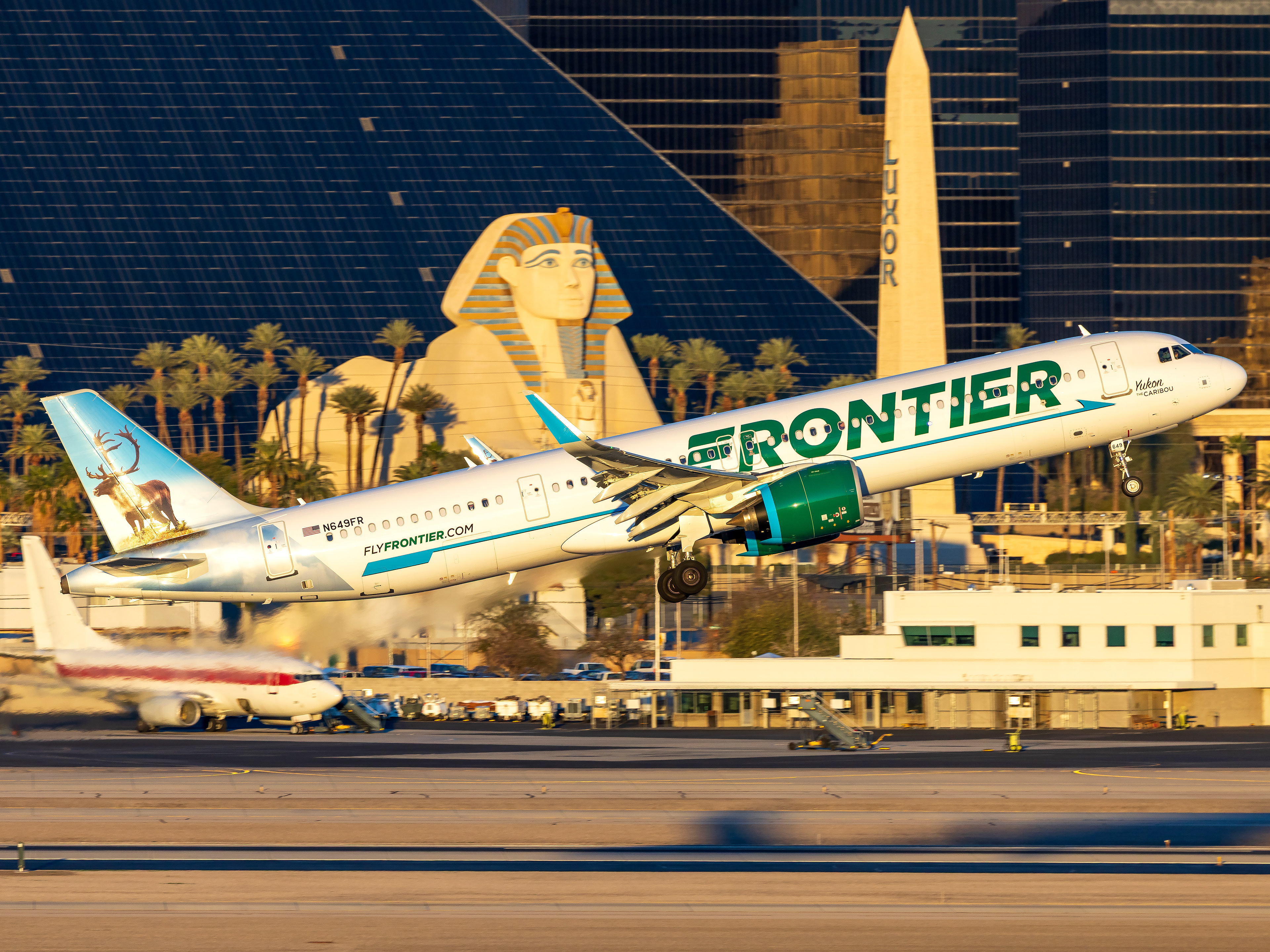 Frontier Airbus A321neo in Las Vegas, NV