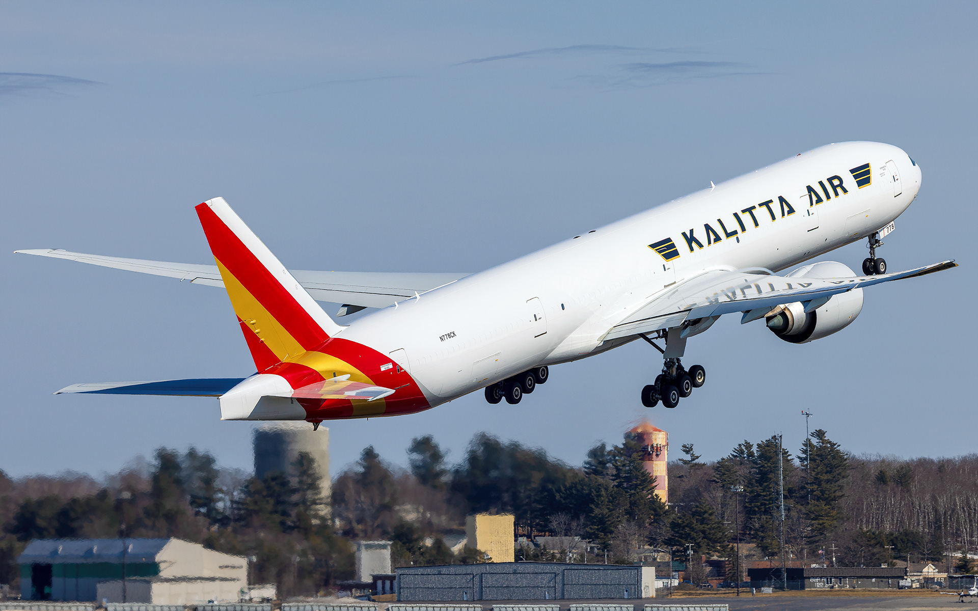 Kalitta Air Boeing 777-300F in Bangor, ME