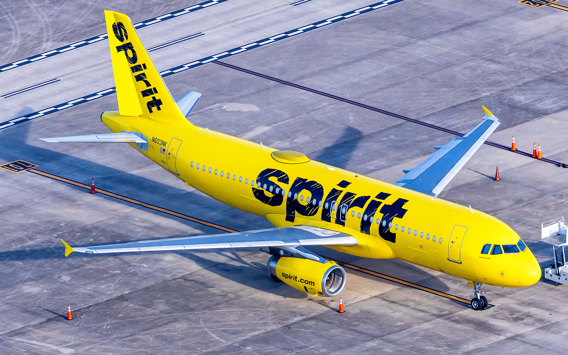Spirit Airbus A320 in Orlando, FL