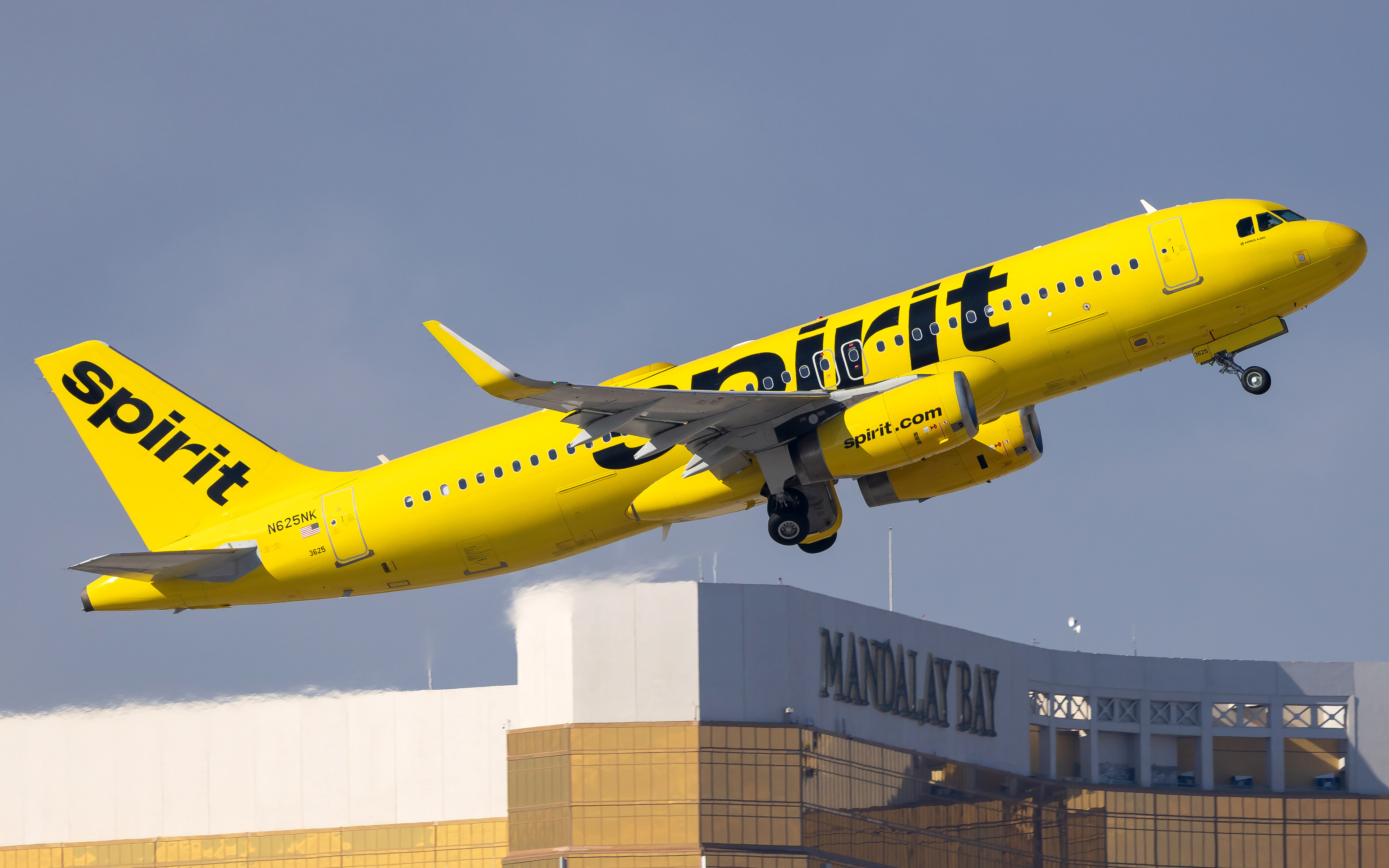 Spirit Airbus A320 in Las Vegas, NV