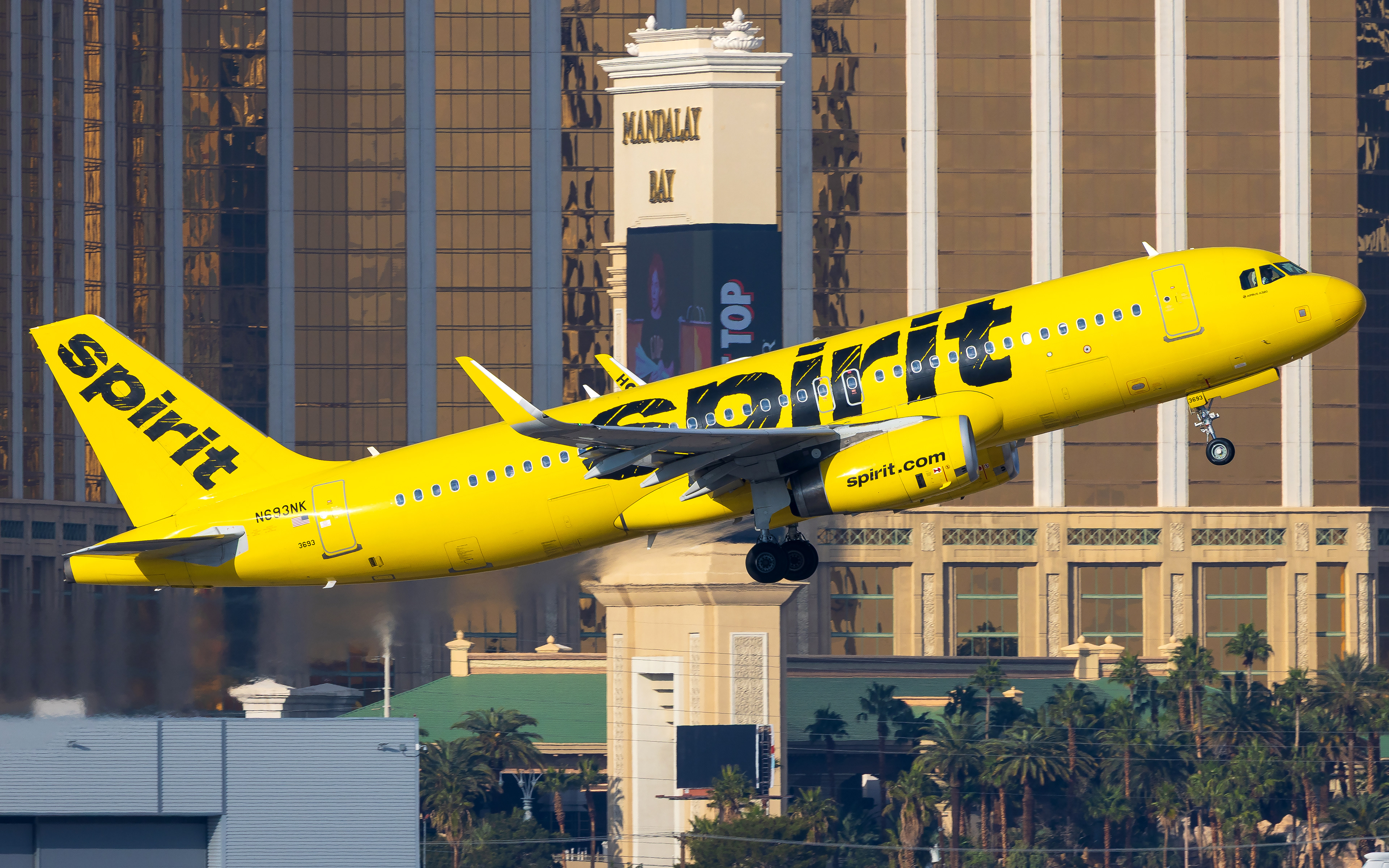 Spirit Airbus A320 in Las Vegas, NV