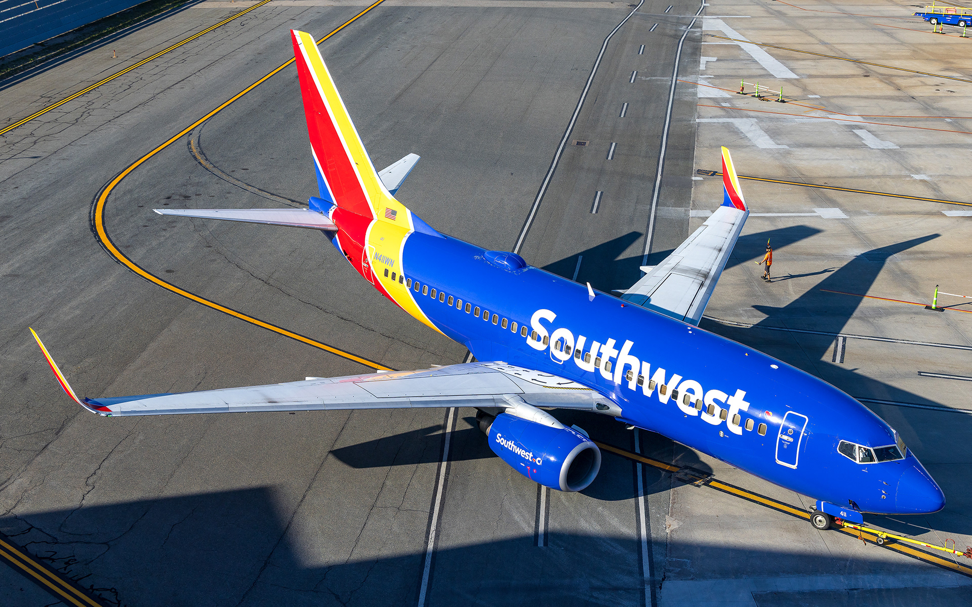 Southwest Boeing 737-700 in Providence, RI