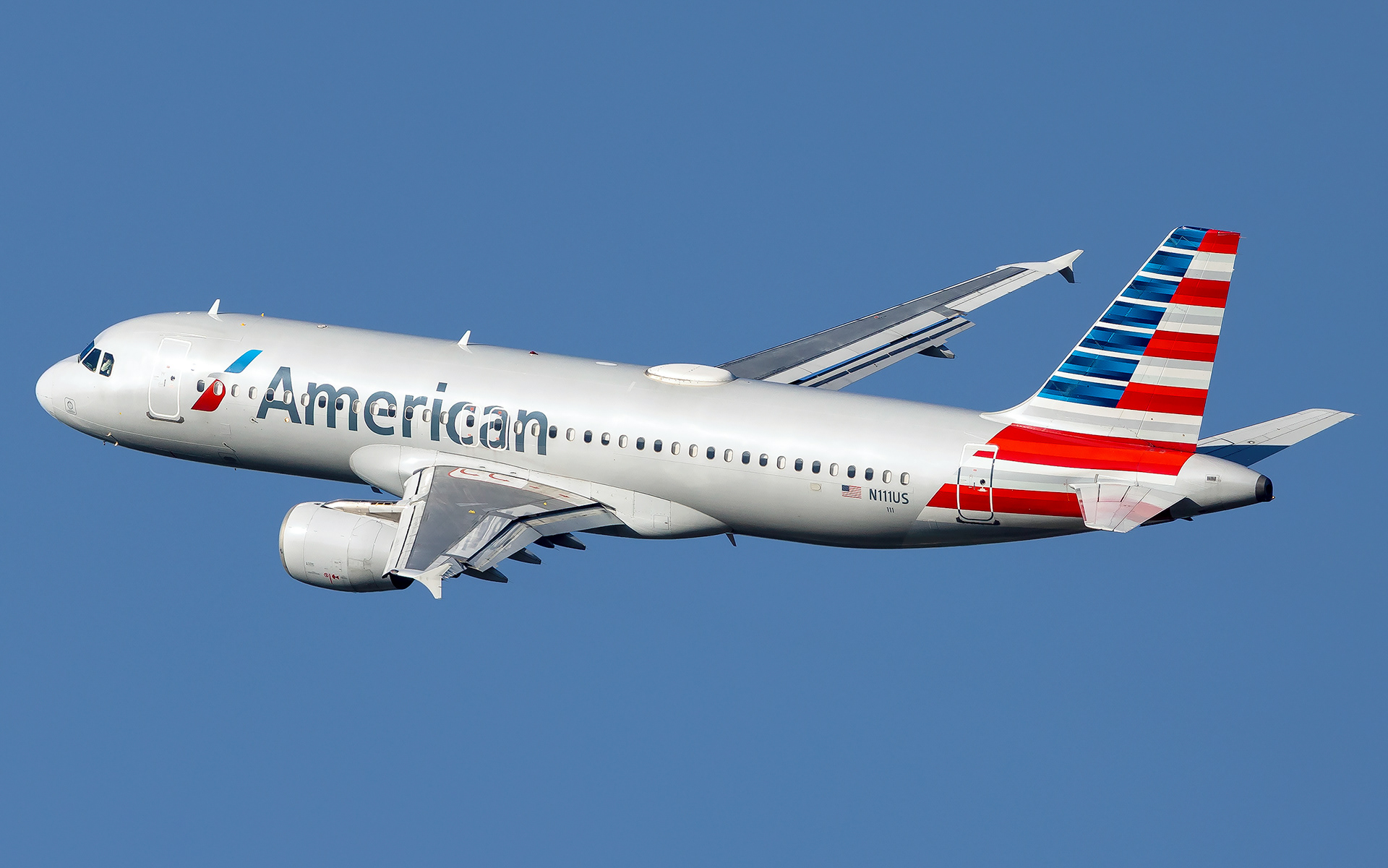American Airbus A320 in Charlotte, NC