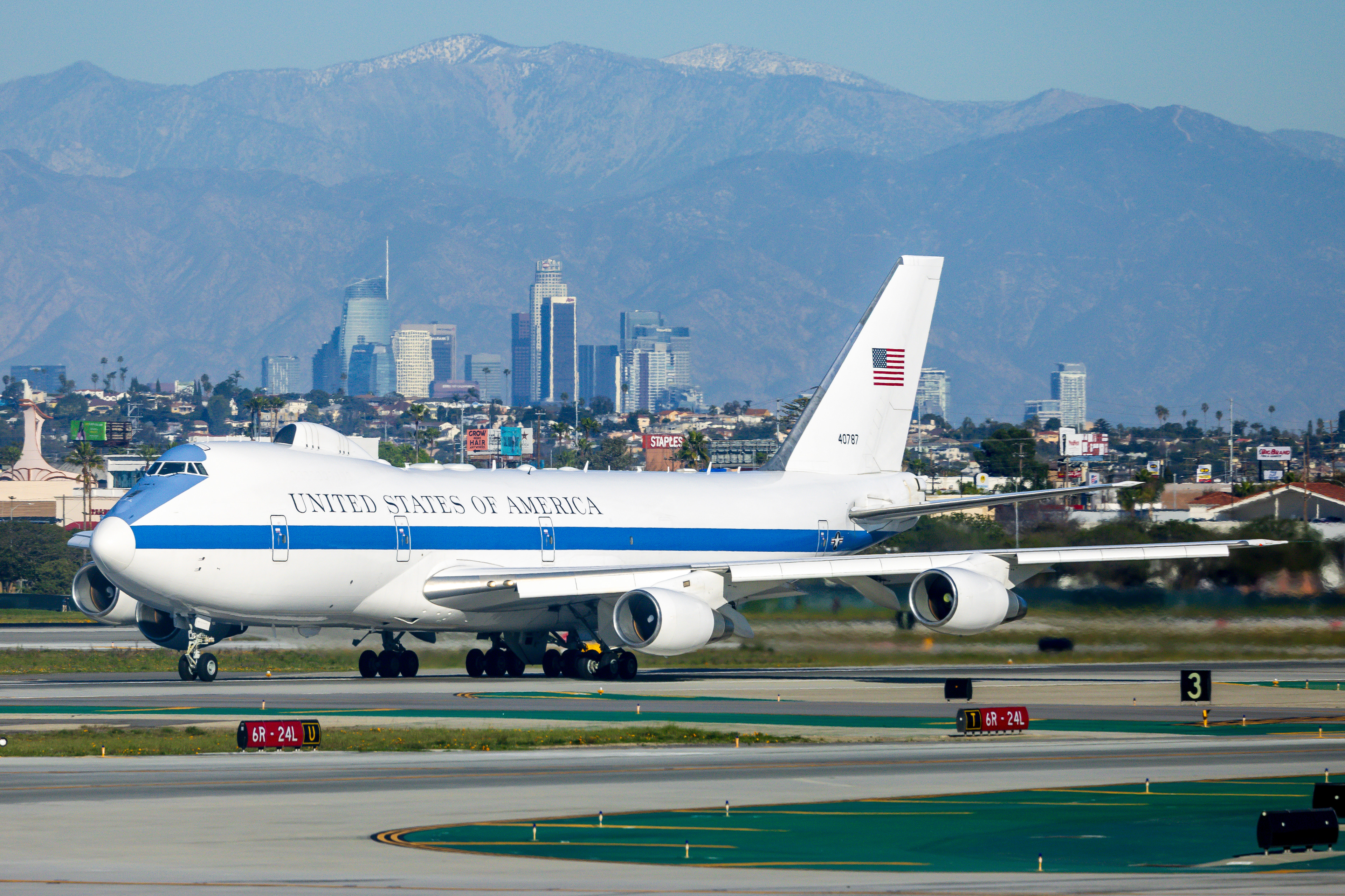 U.S. Air Force Boeing E-4B Nightwatch in Los Angeles, CA