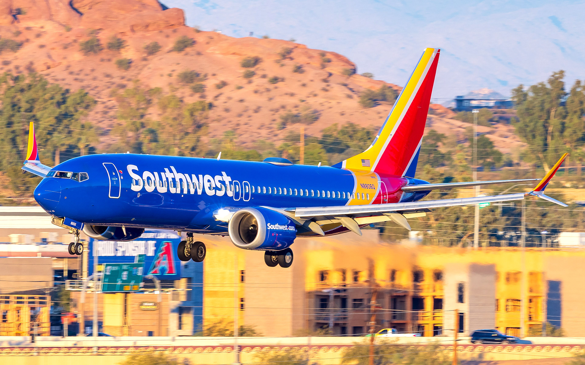 Southwest Boeing 737 MAX 8 in Phoenix, AZ