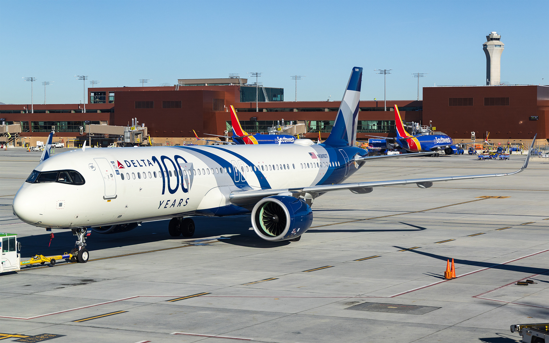 Delta Airbus A321neo in Salt Lake City, UT