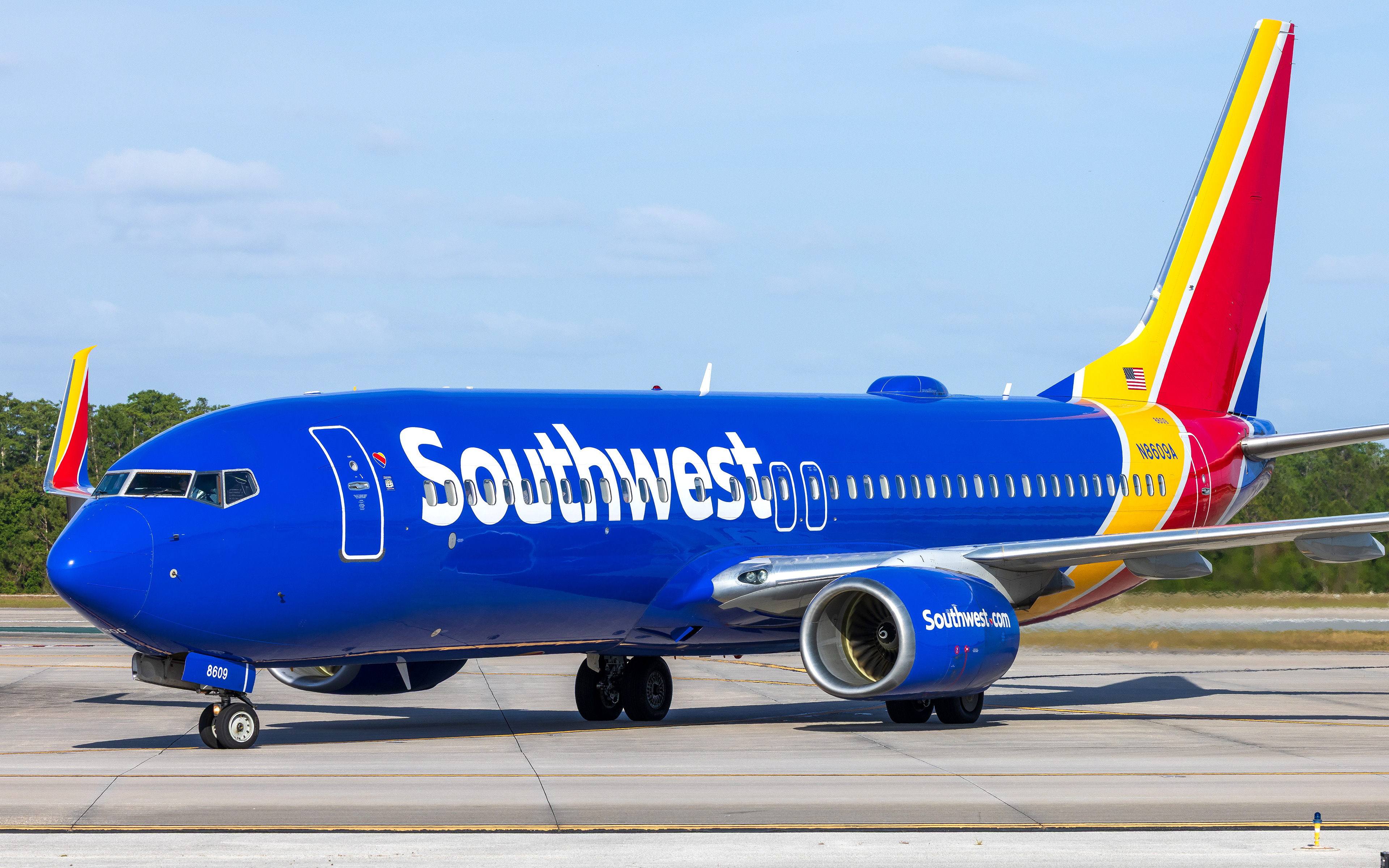 Southwest Boeing 737-800 in Orlando, FL