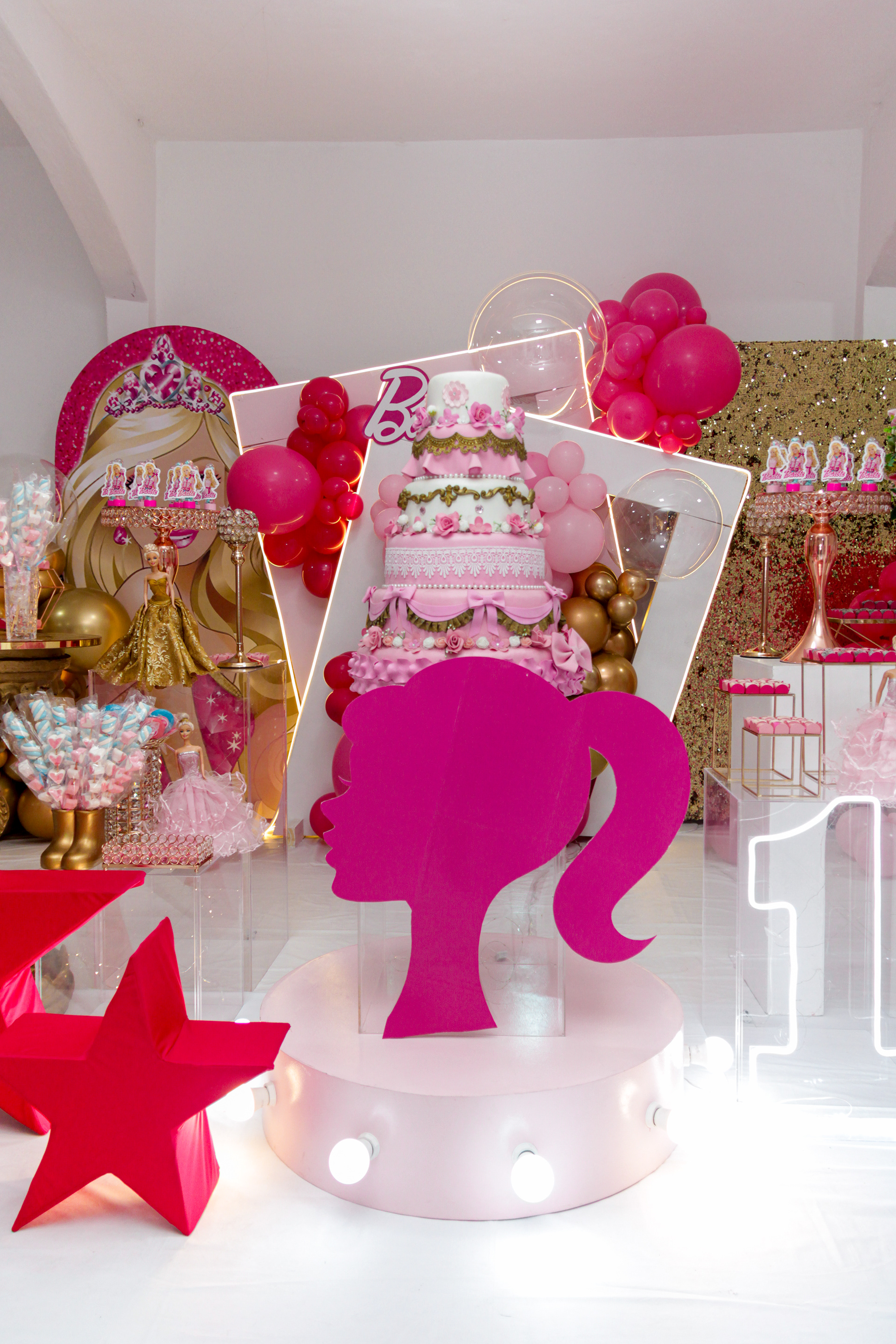 Aniversário infantil, tema Barbie, 1 ano, São Paulo