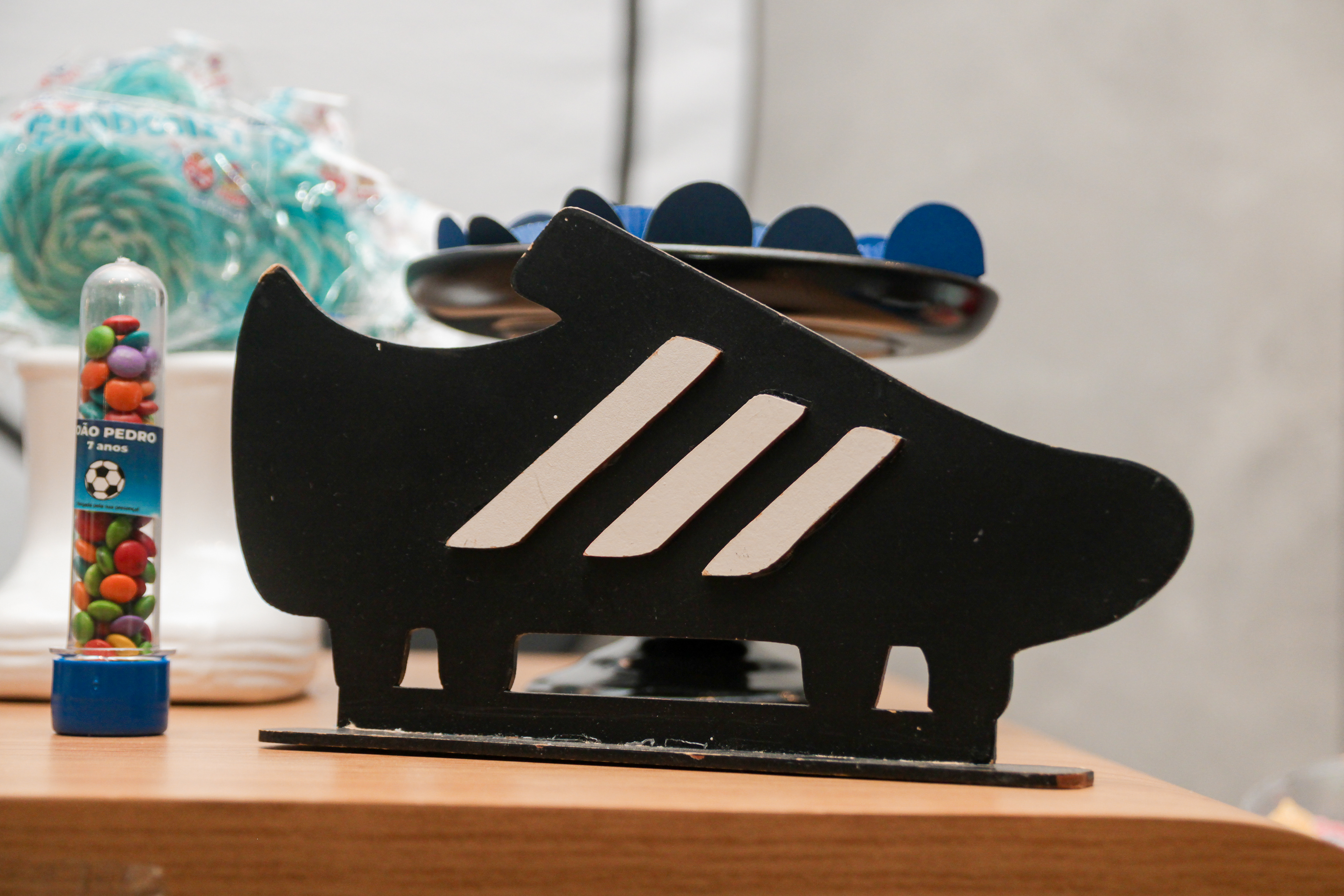 Detalhe da decoração, festa João Pedro.