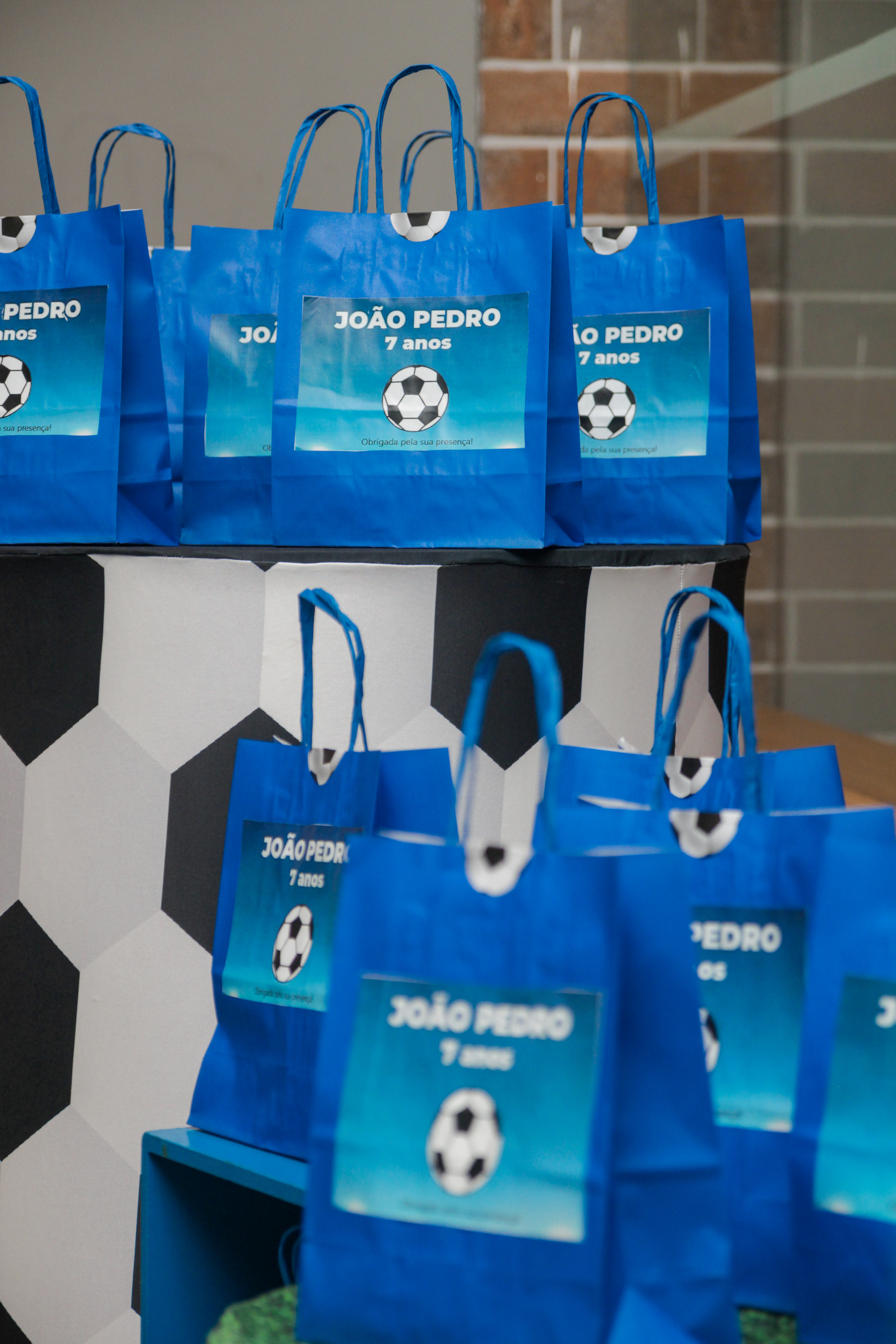 Foto da lembrancinha, festa João Pedro.