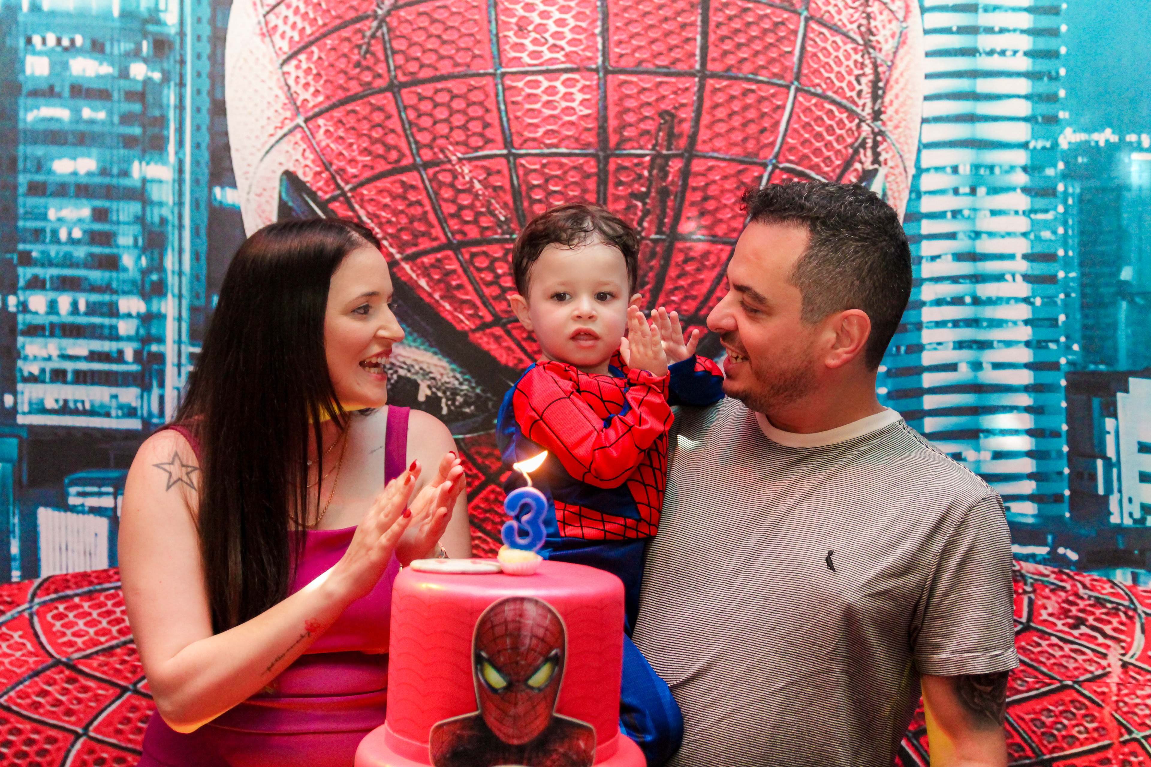 Foto do parabéns, Miguel 3 anos, São Paulo.