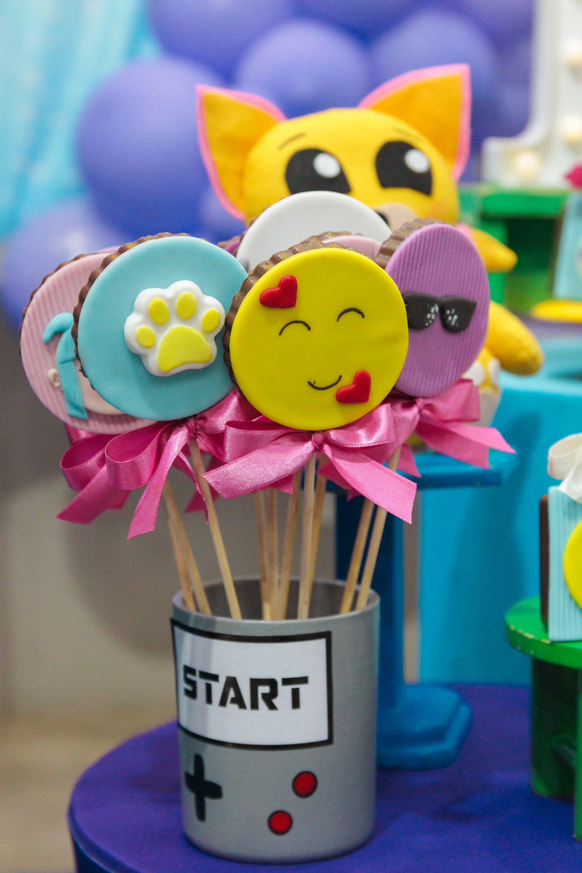 Detalhe da decoração infantil, irmãos SP.