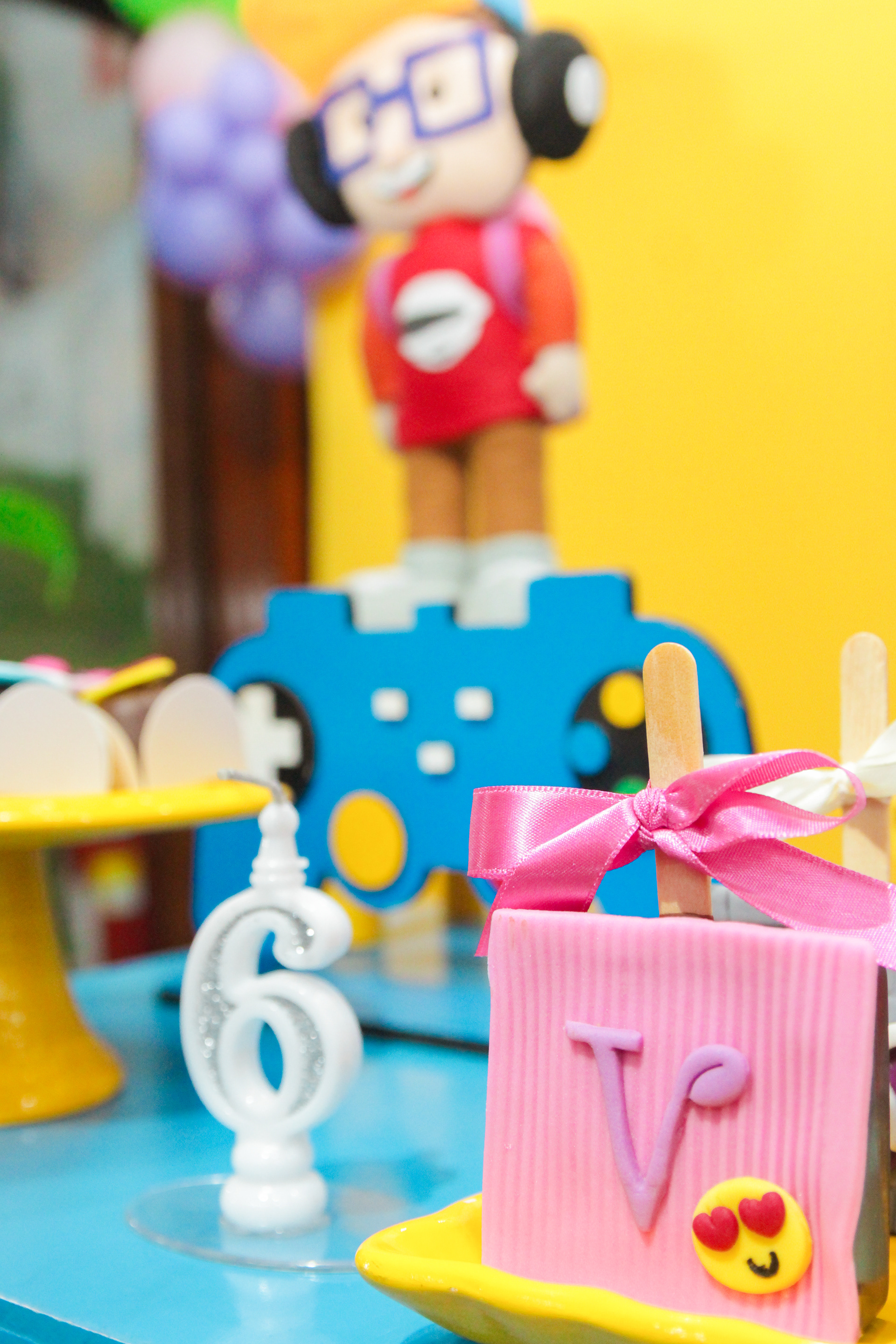 Detalhe da decoração infantil, irmãos SP.