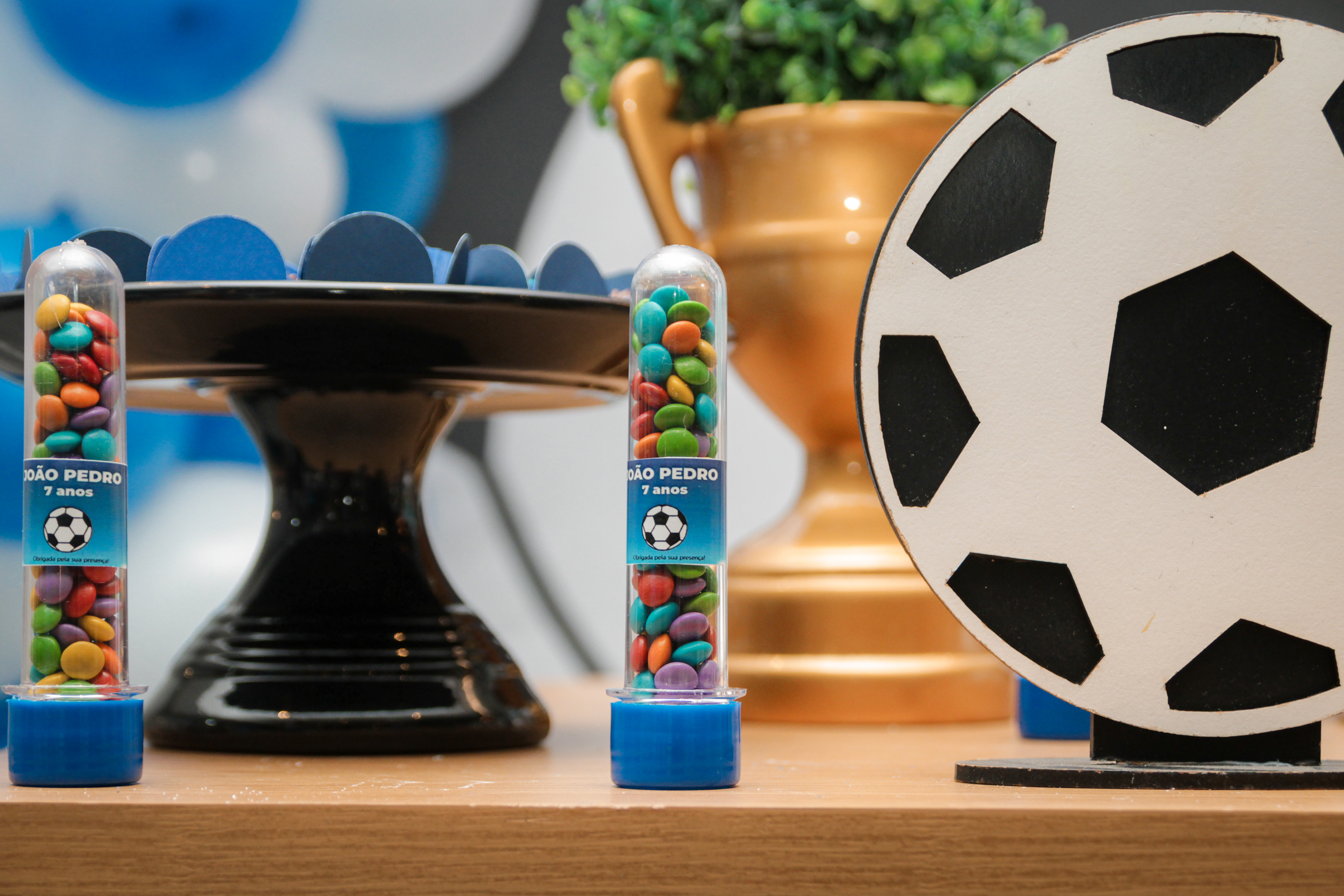 Detalhe da decoração, festa João Pedro.