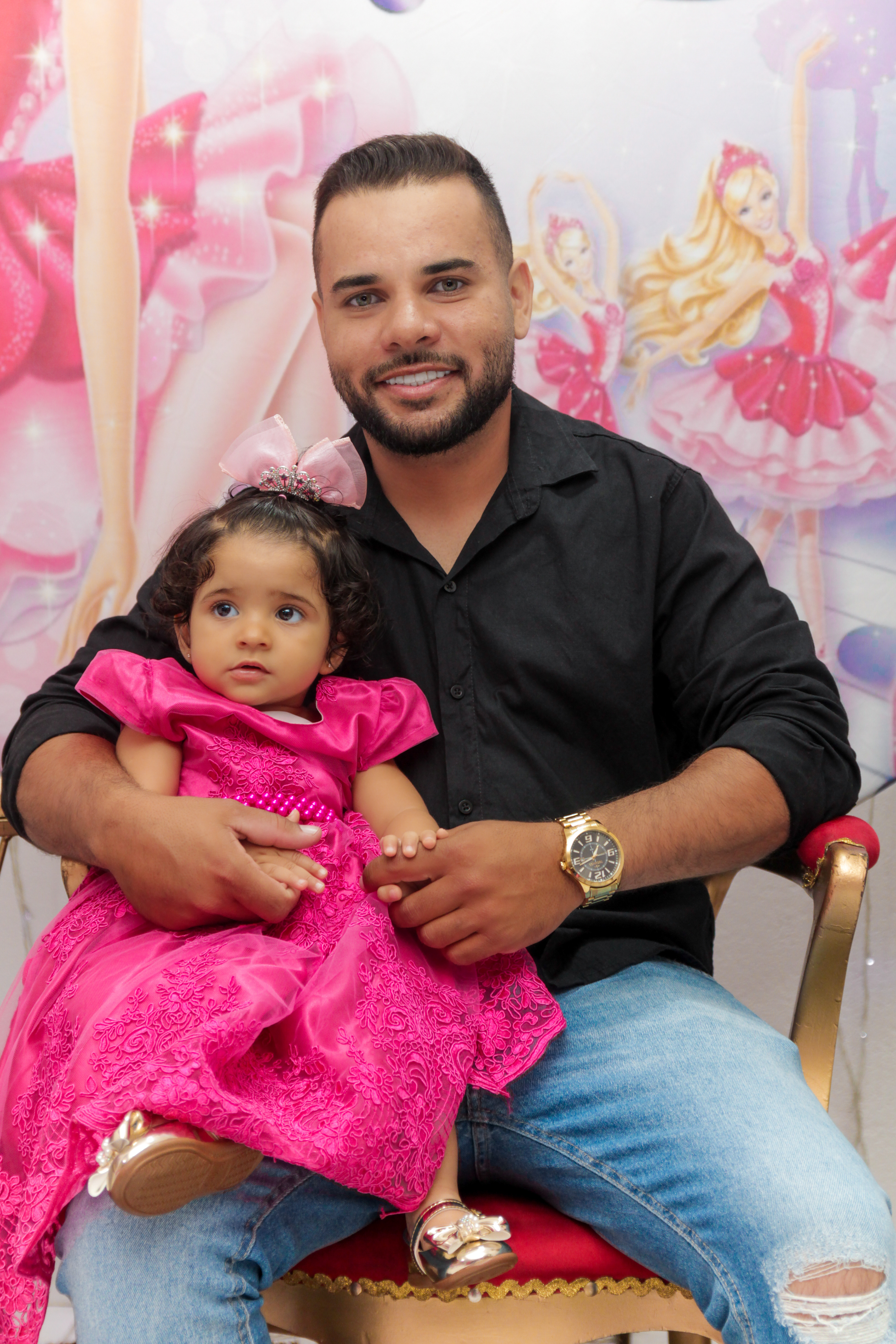 Aniversário infantil, Kauanny, tema Barbie, 1 ano, São Paulo.