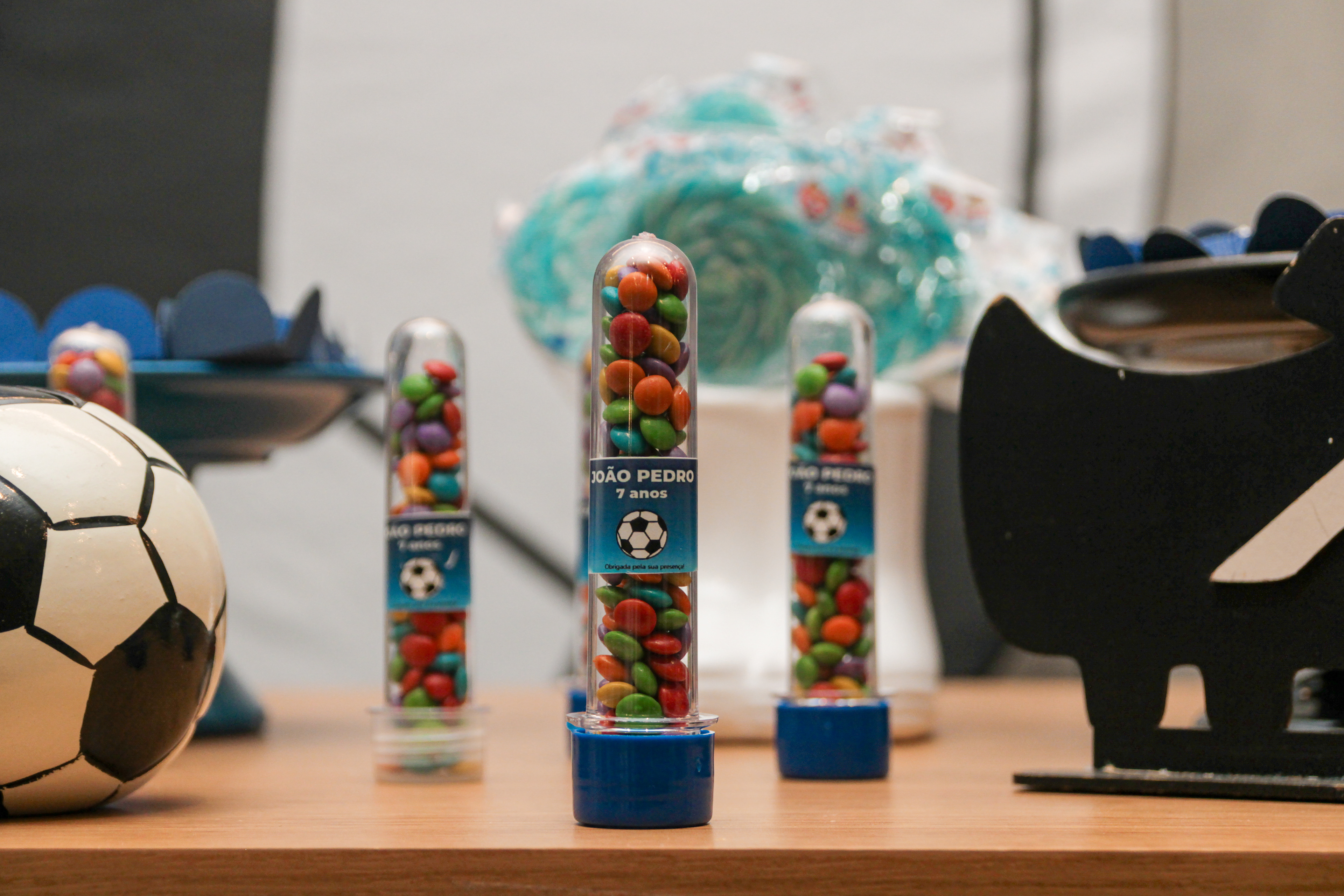 Detalhe da decoração, festa João Pedro.