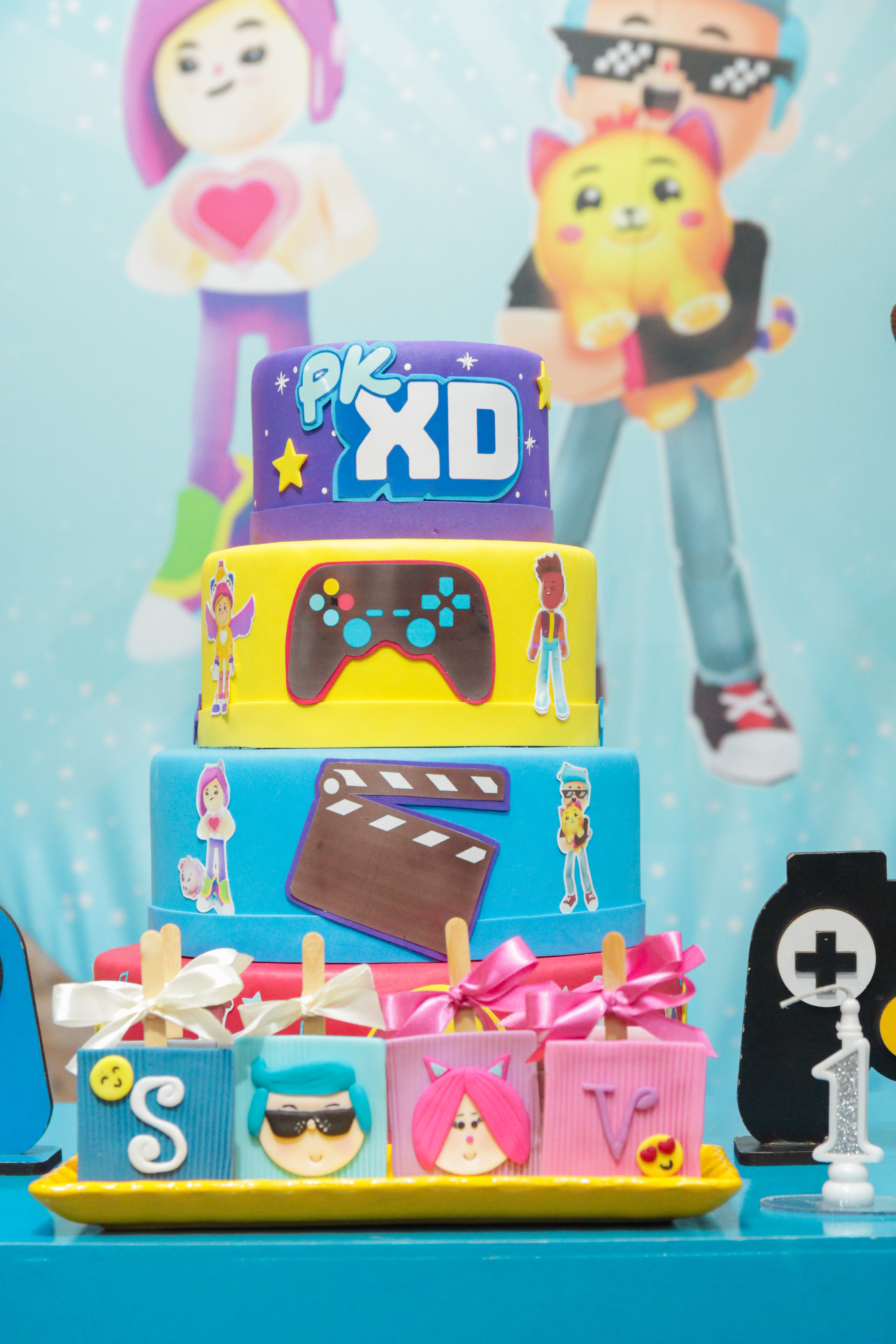 Bolo infantil, festa Valentina e Samuel SP.