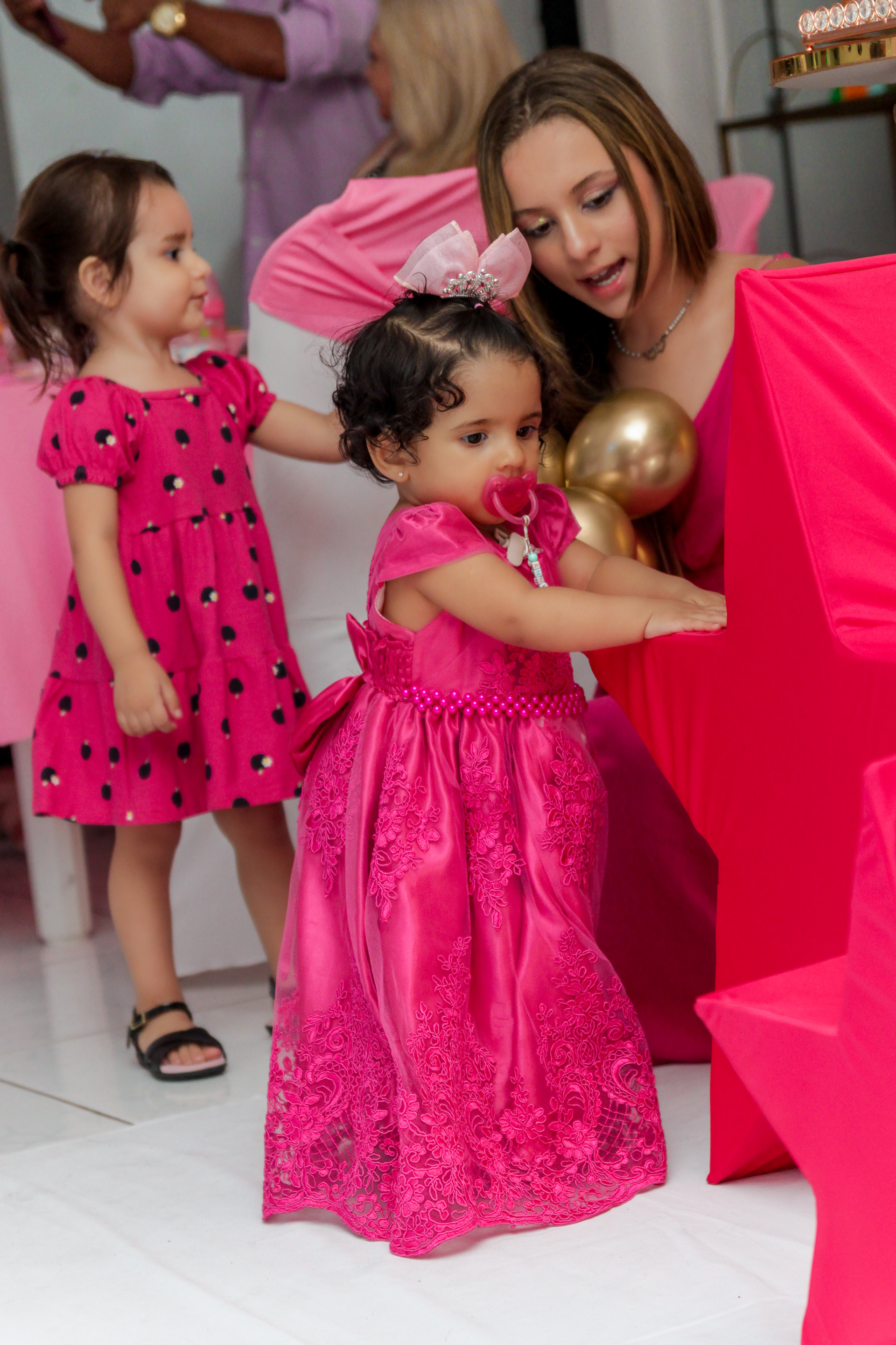 Decoração Barbie, aniversário infantil, Kauanny, 1 ano, São Paulo.