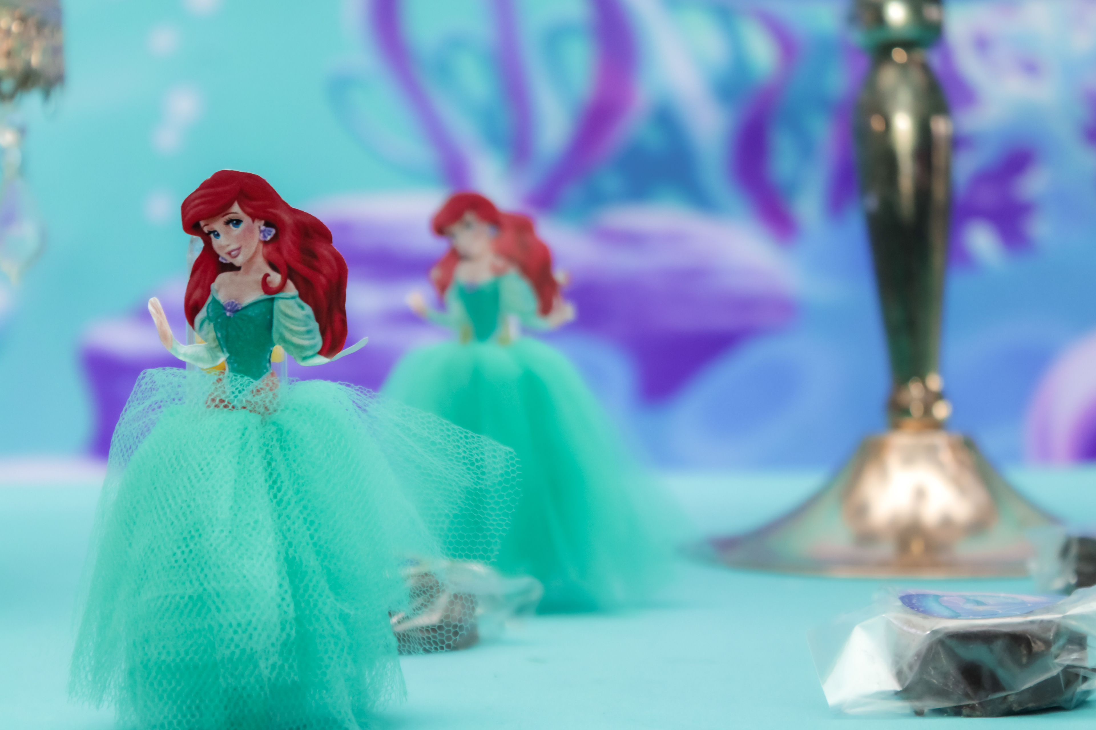 Detalhe da decoração princesa, festa SP.