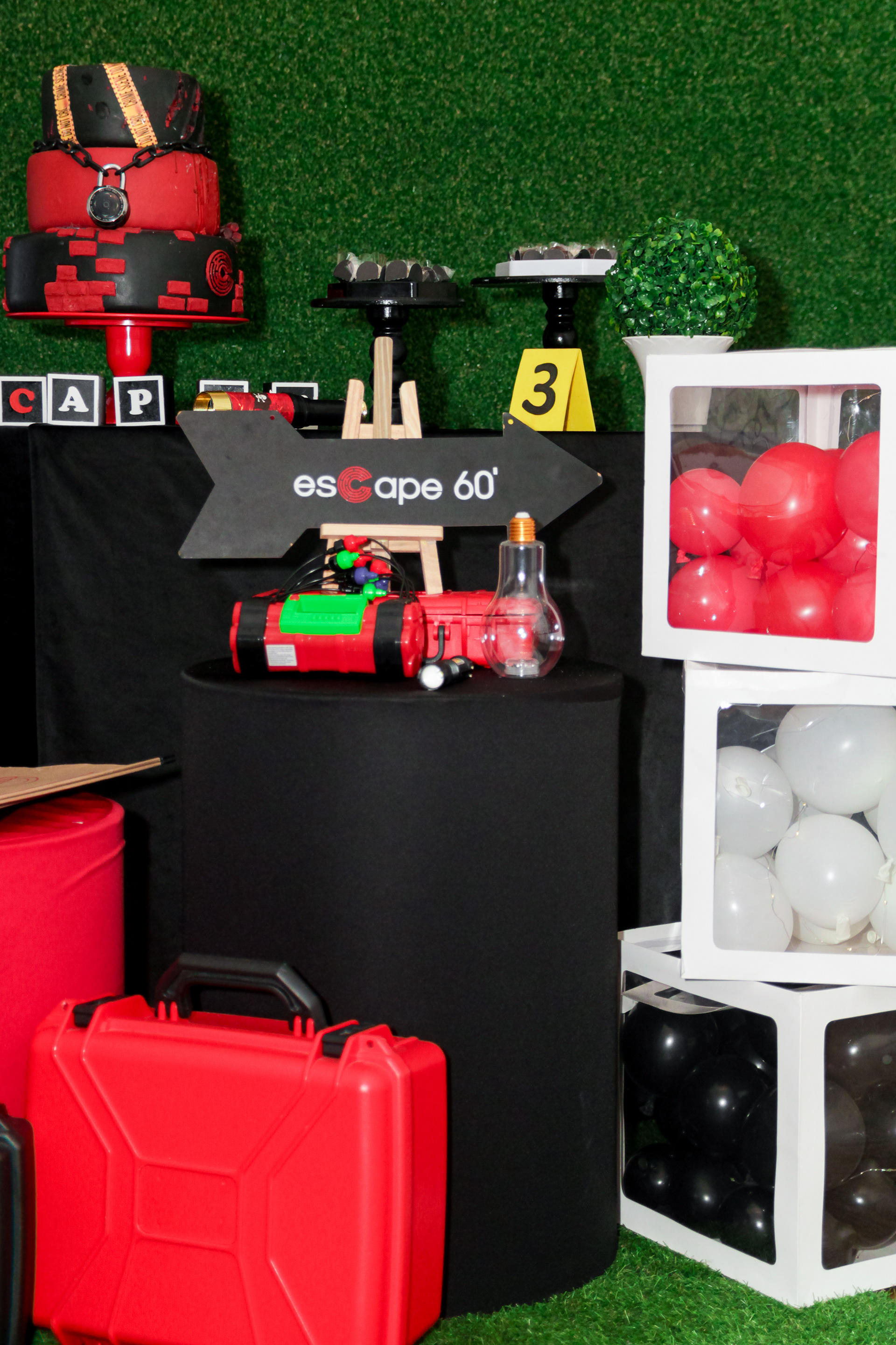 Decoração moderna, aniversário da Vitória