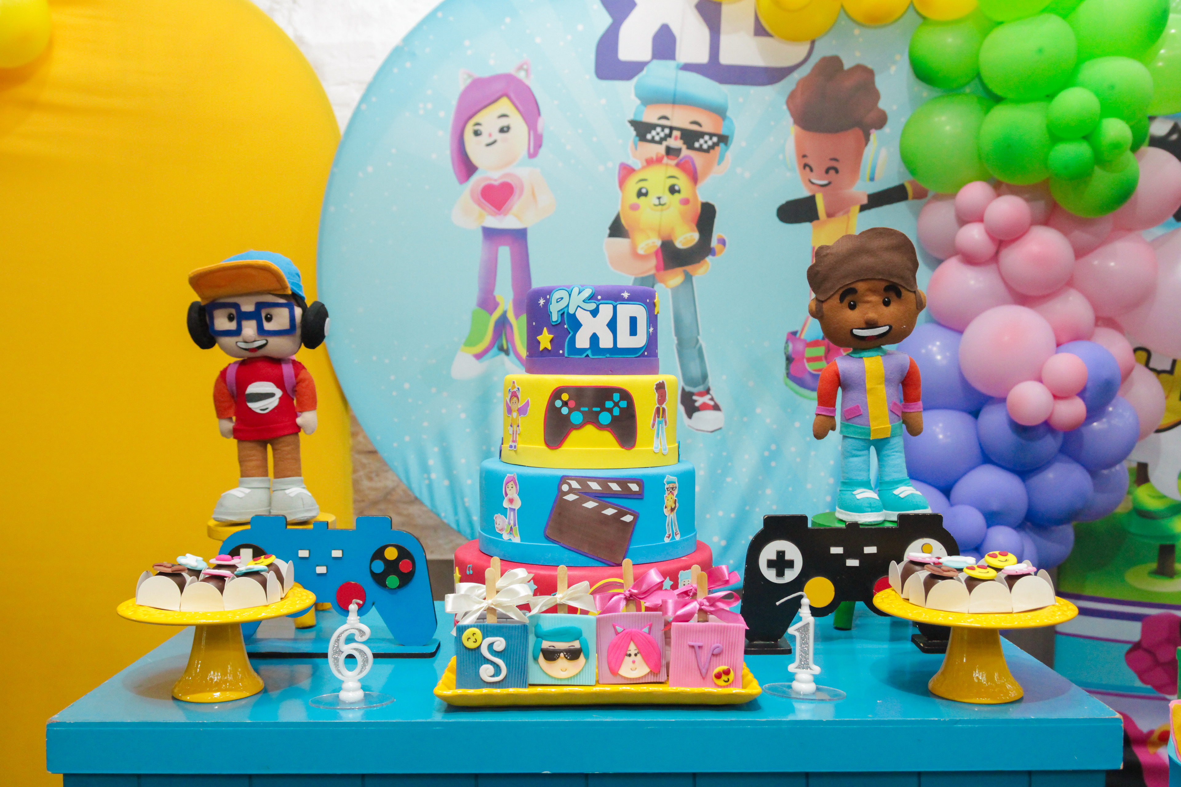 Bolo infantil, festa Valentina e Samuel SP.