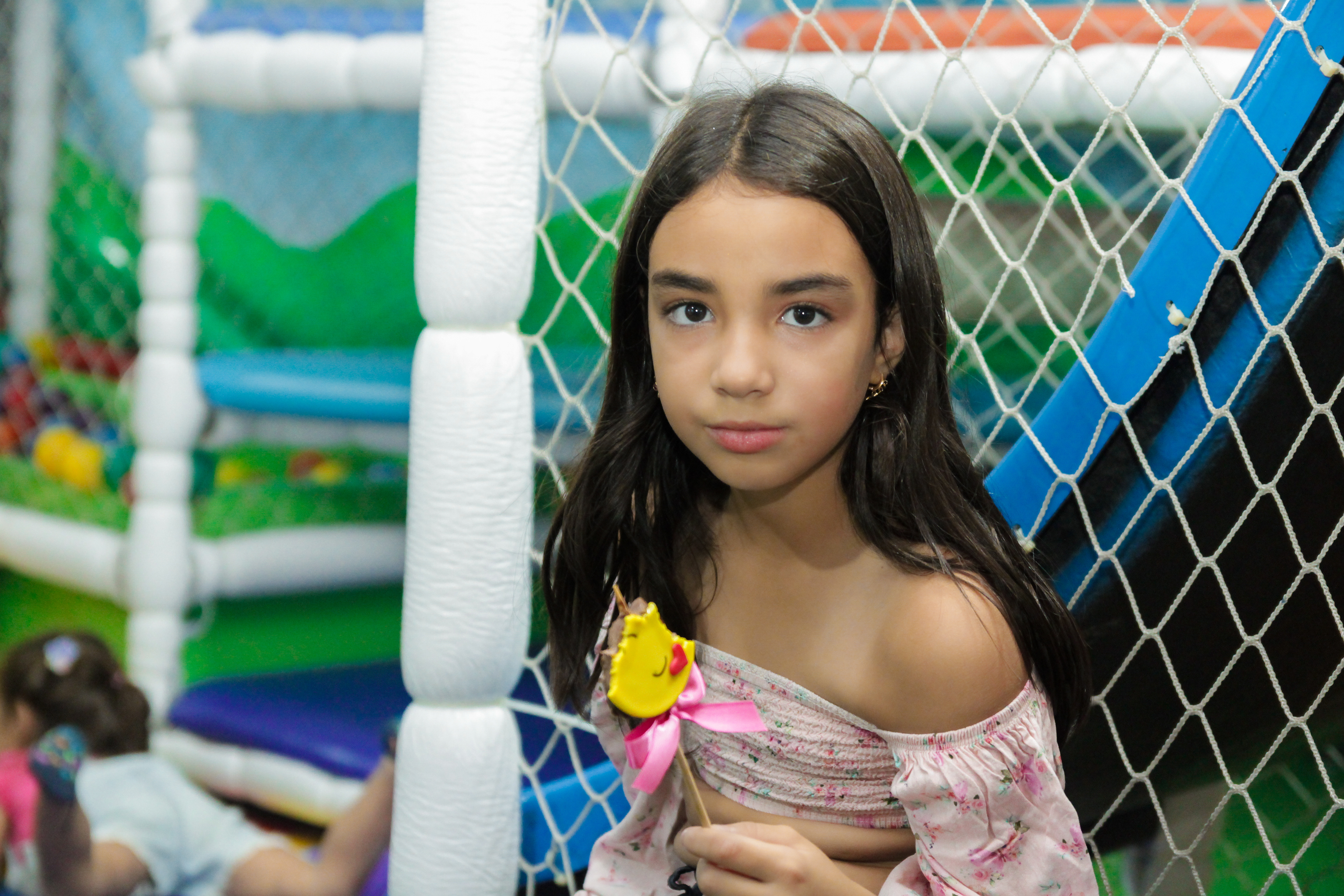 Crianças brincando na festa, São Paulo.