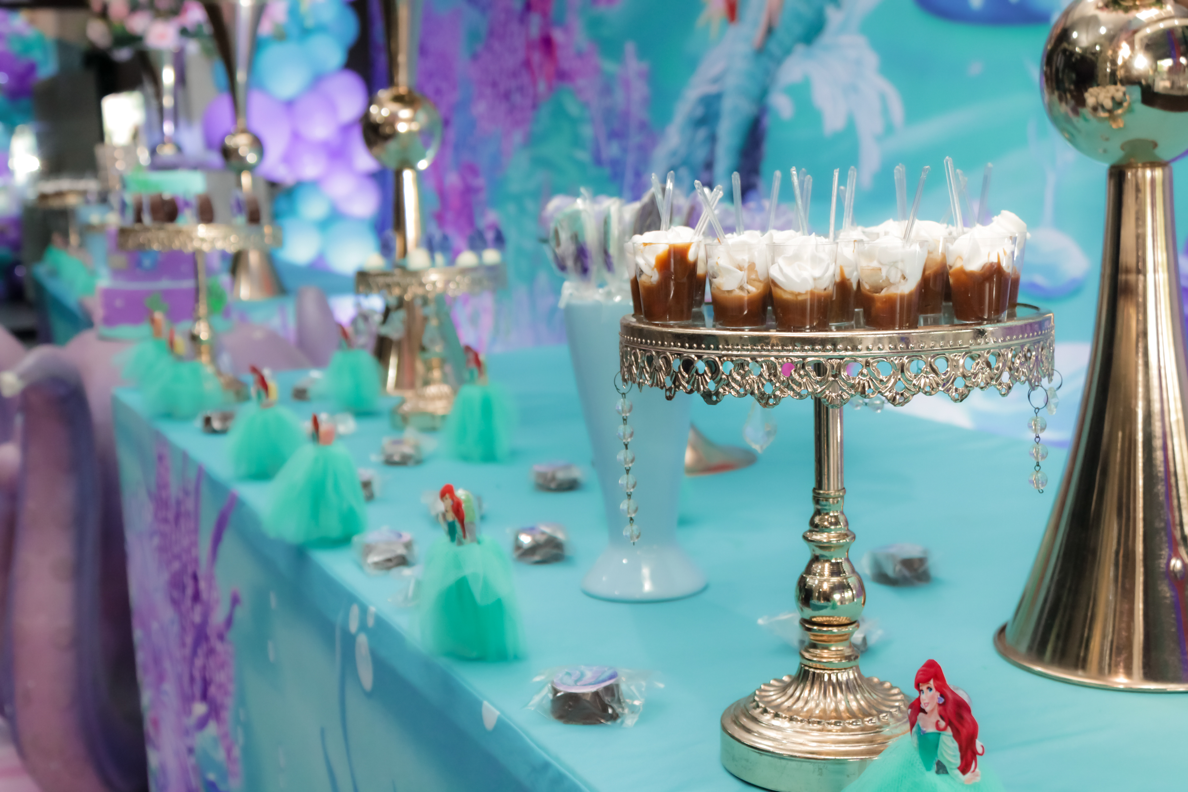 Detalhe da decoração princesa, festa SP.