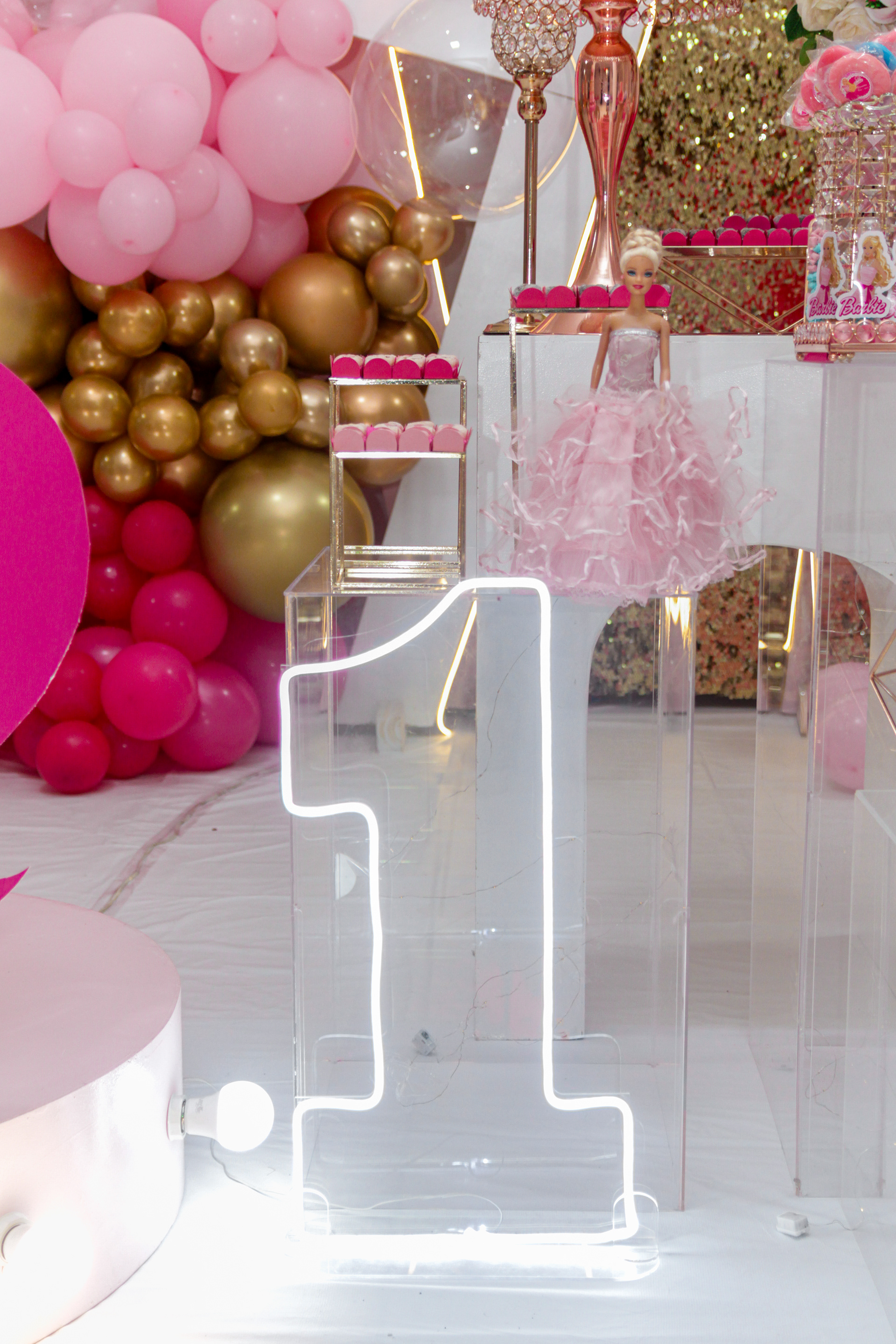 Aniversário infantil, tema Barbie, 1 ano, São Paulo