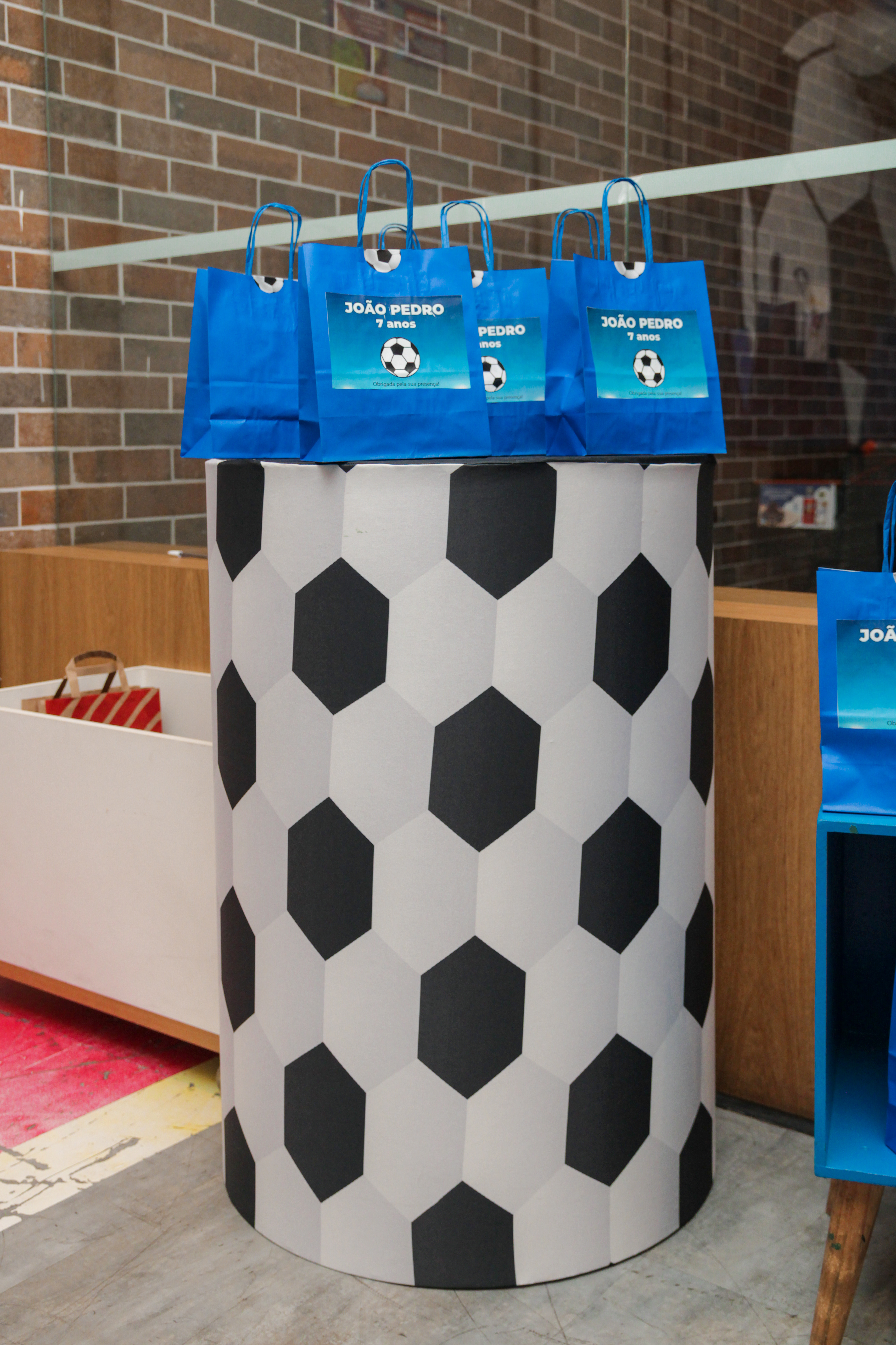 Foto da lembrancinha, festa João Pedro.